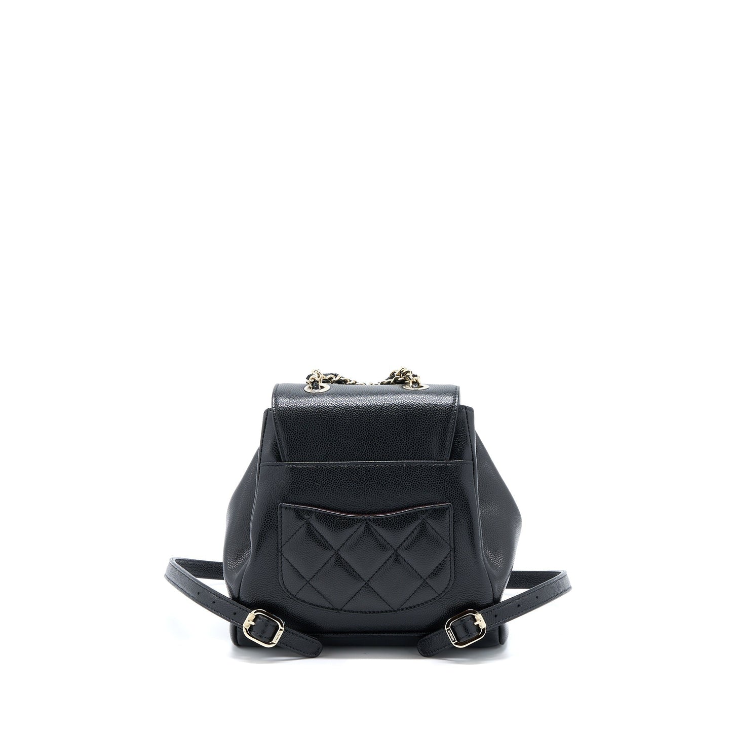 Chanel 22B Affinity Backpack Caviar LGHW Microchip Black