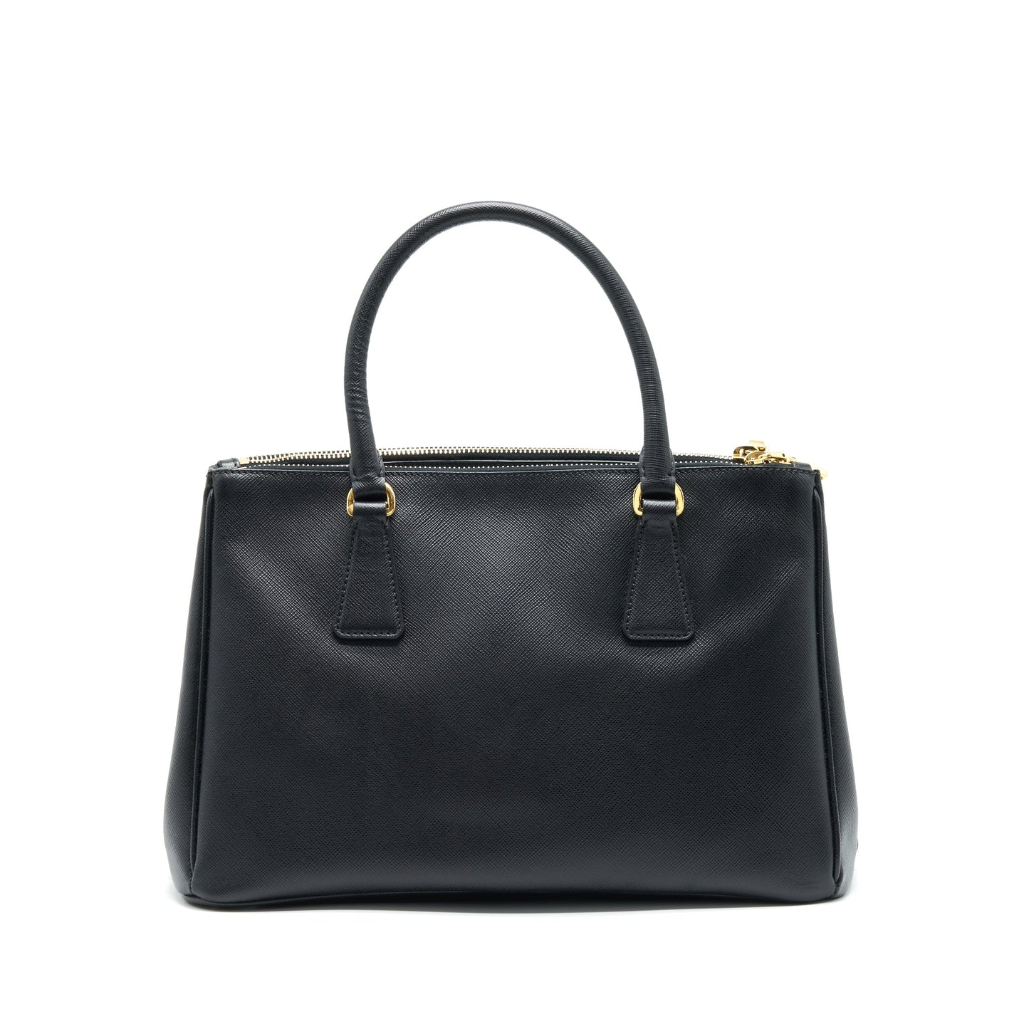 Prada Saffiano Tote Purse Handbag Leather Black Tote Bag