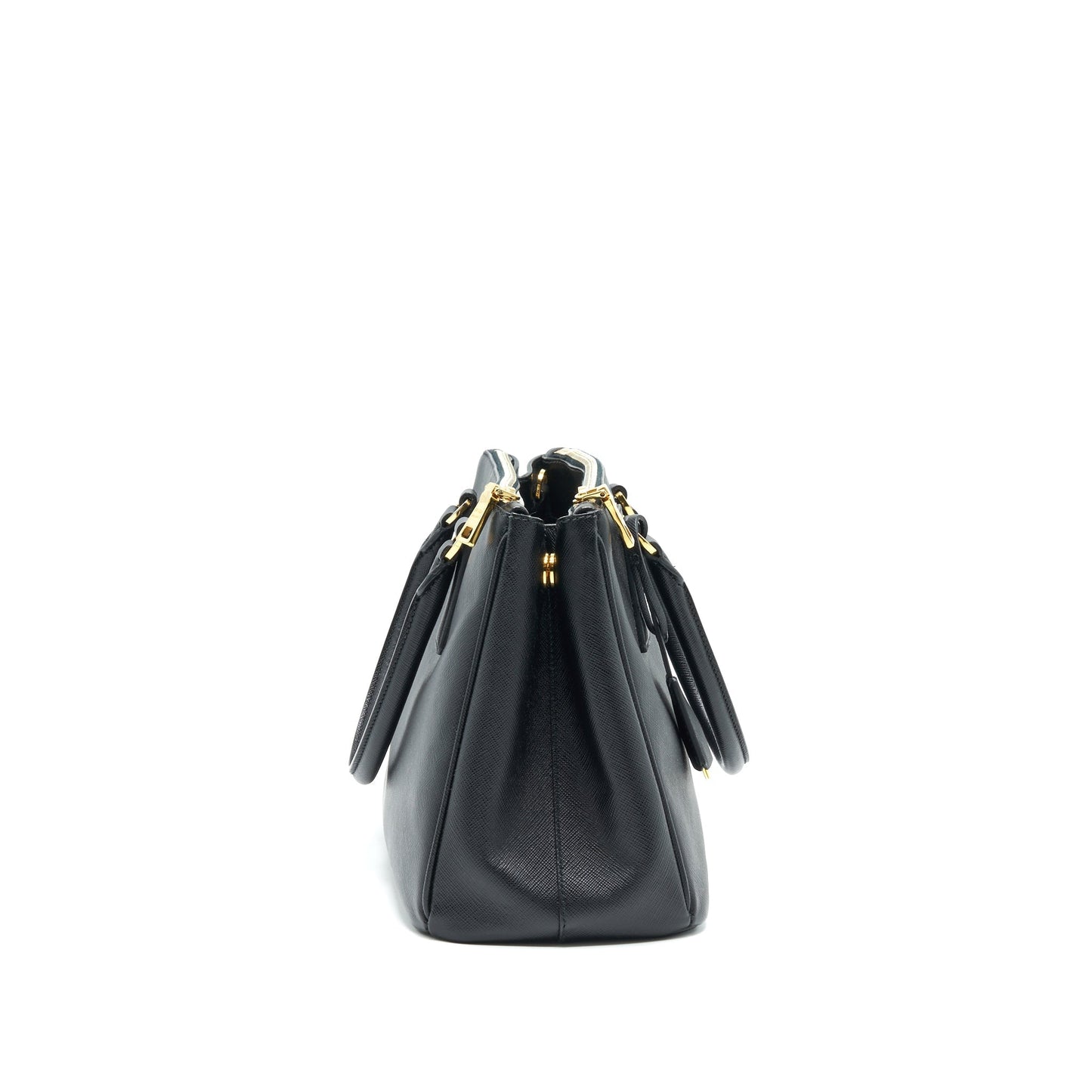 Prada Saffiano Tote Purse Handbag Leather Black Tote Bag