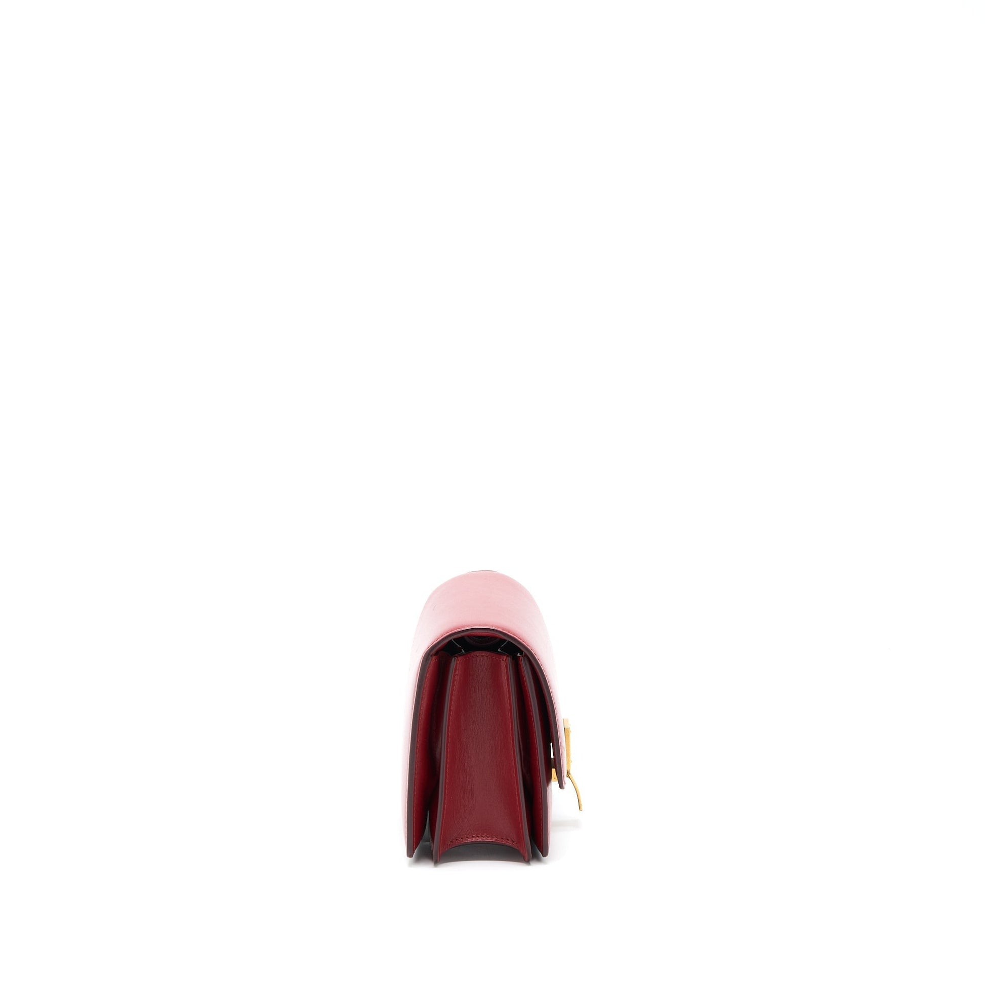 Celine Box Calfskin Handbag Red Mini Travel Bag