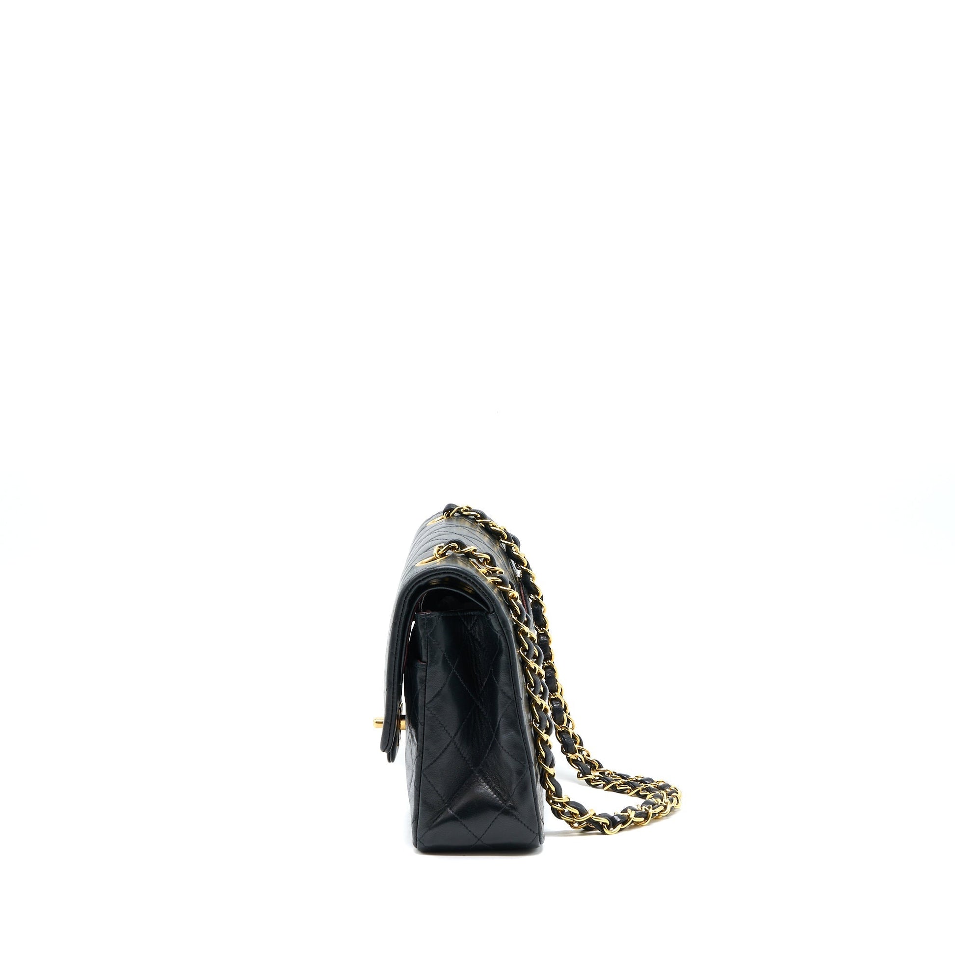 Chanel Flap Lambskin GHW Black Shoulder Bag Ghw 1