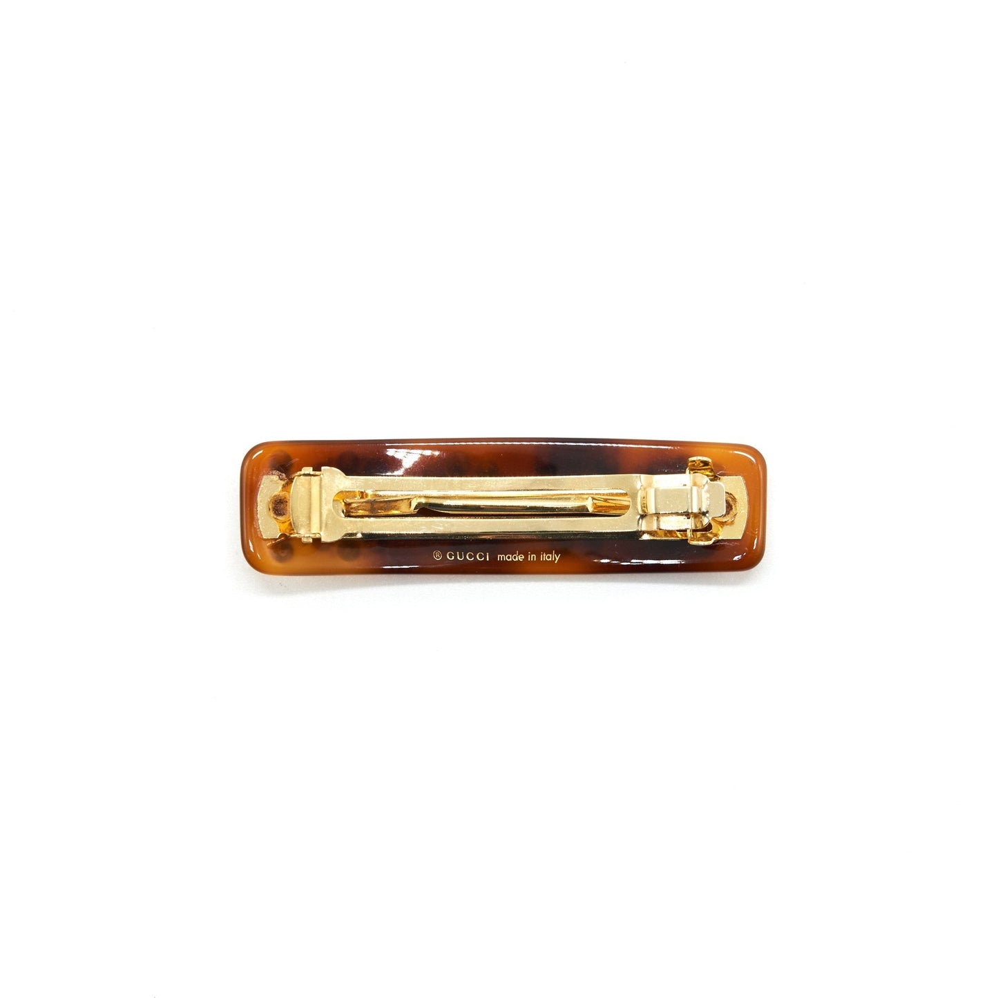 Gucci Tortoiseshell Crystal Barrette Handbag Travel Bag