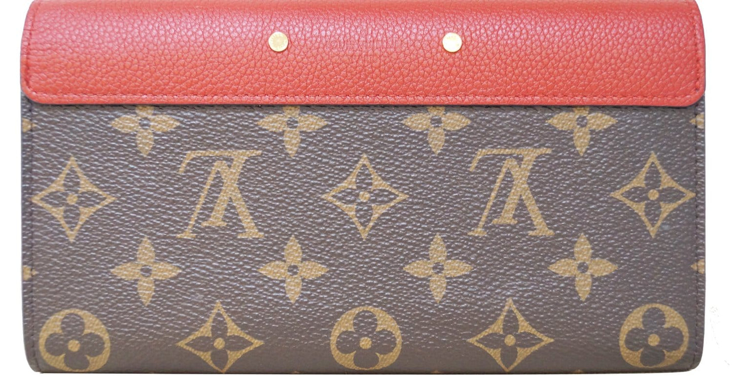 Louis Cherry Pallas Wallet Clutch Bag Canvas Monogram