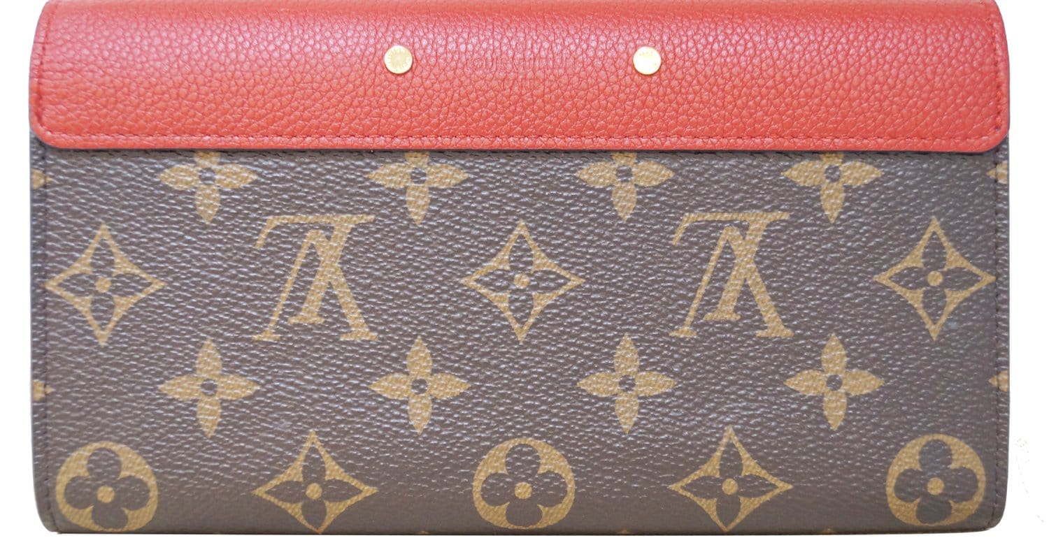 Louis Cherry Pallas Wallet Clutch Bag Canvas Monogram