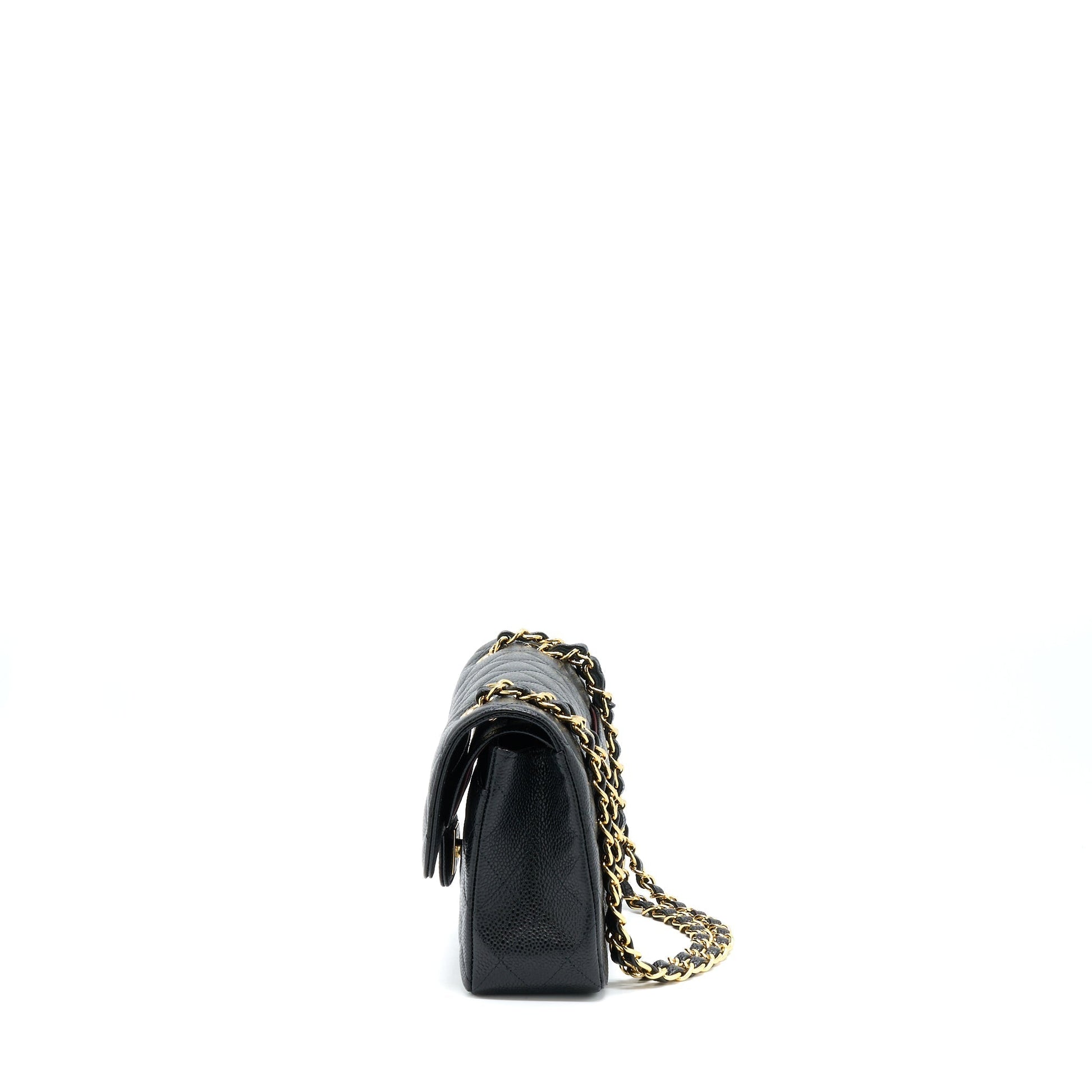 Chanel Classic Double Flap Caviar GHW Black Small Shoulder Bag