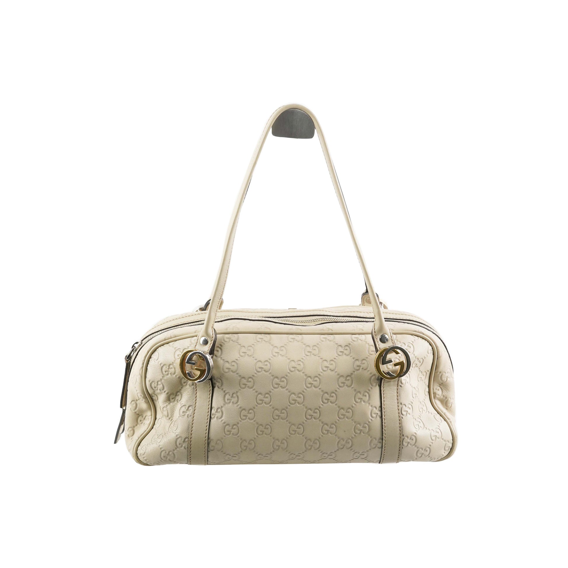 Gucci ssima Twin Shoulder Bag Off White