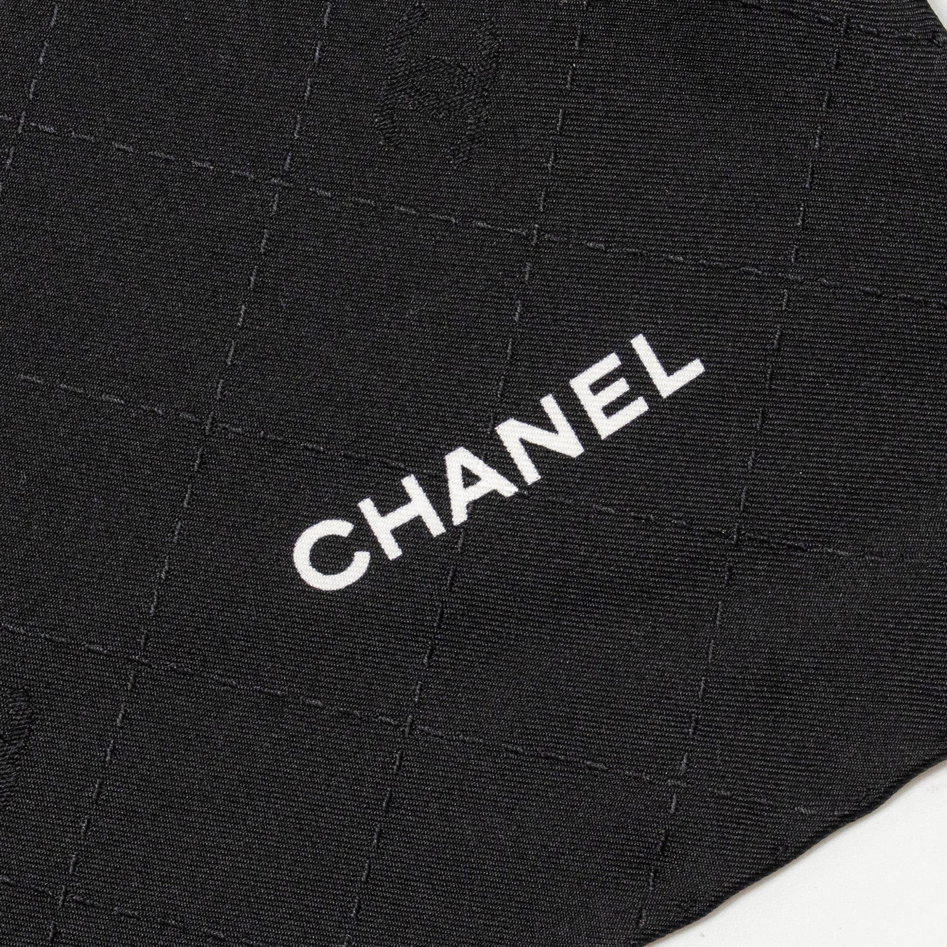 Chanel 90cm Cocoâs Apartment Interlocking CC Logo Multicolour Black Scarf