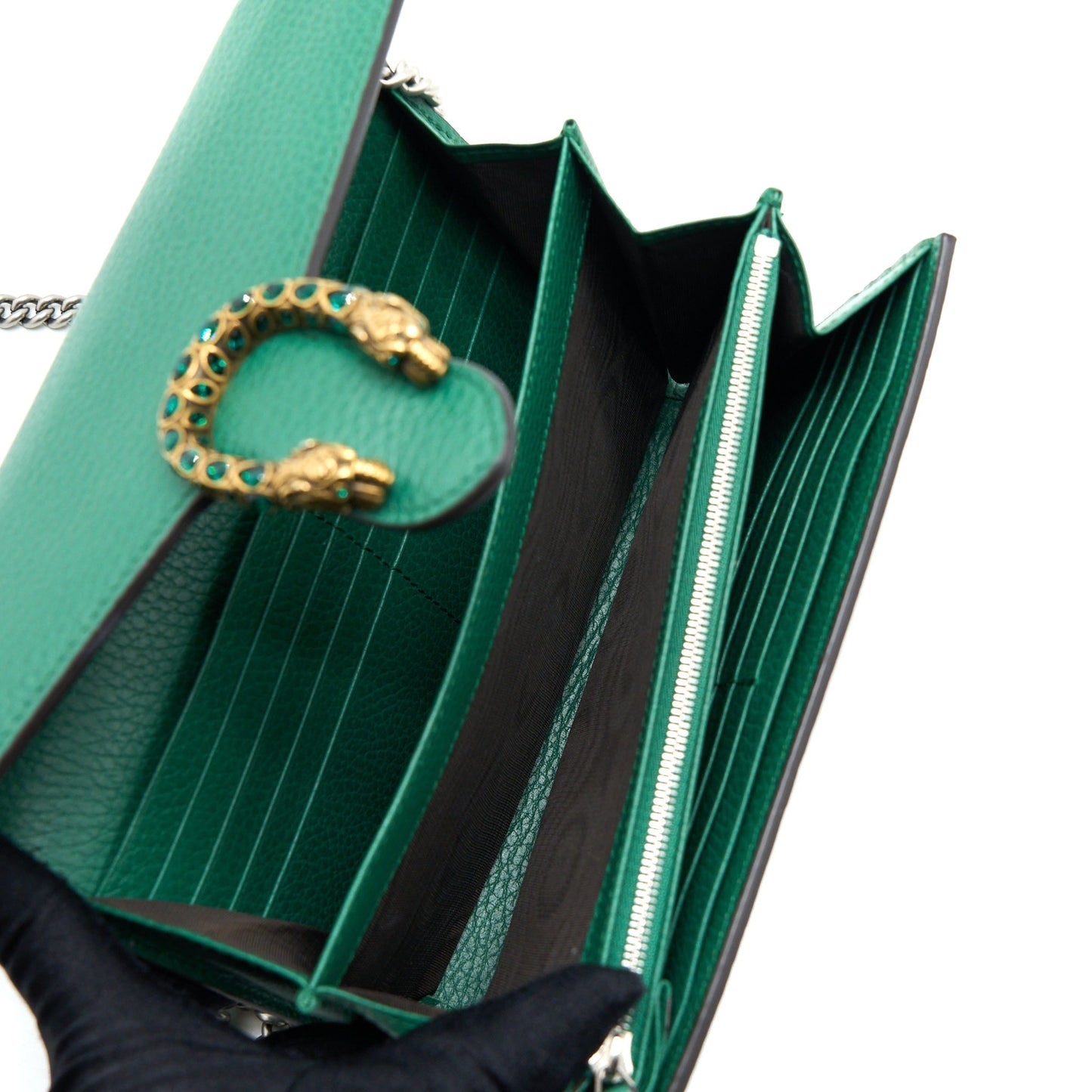Gucci Dionysus Bag Calfskin Multicolour Hardware Green Mini Travel Bag