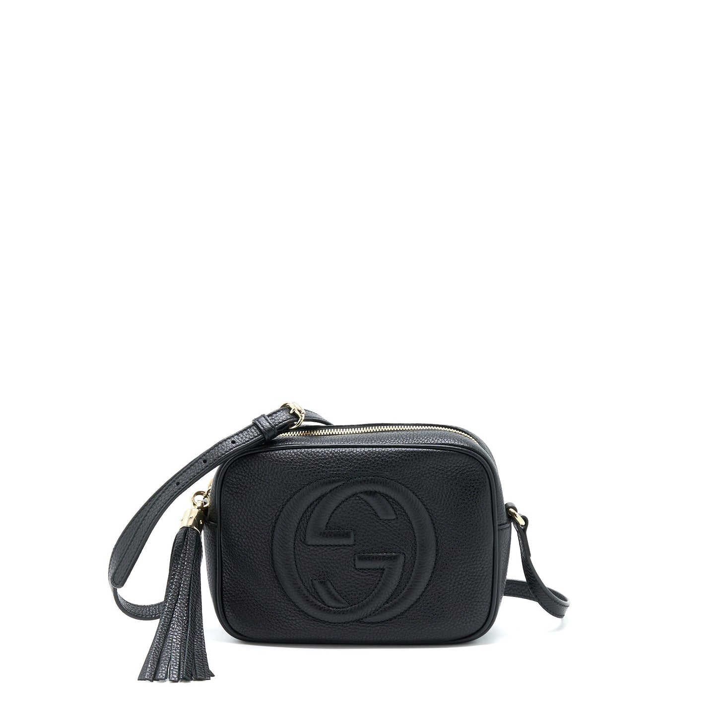 Gucci Soho Camera Disco Bag Calfskin Black Travel Bag