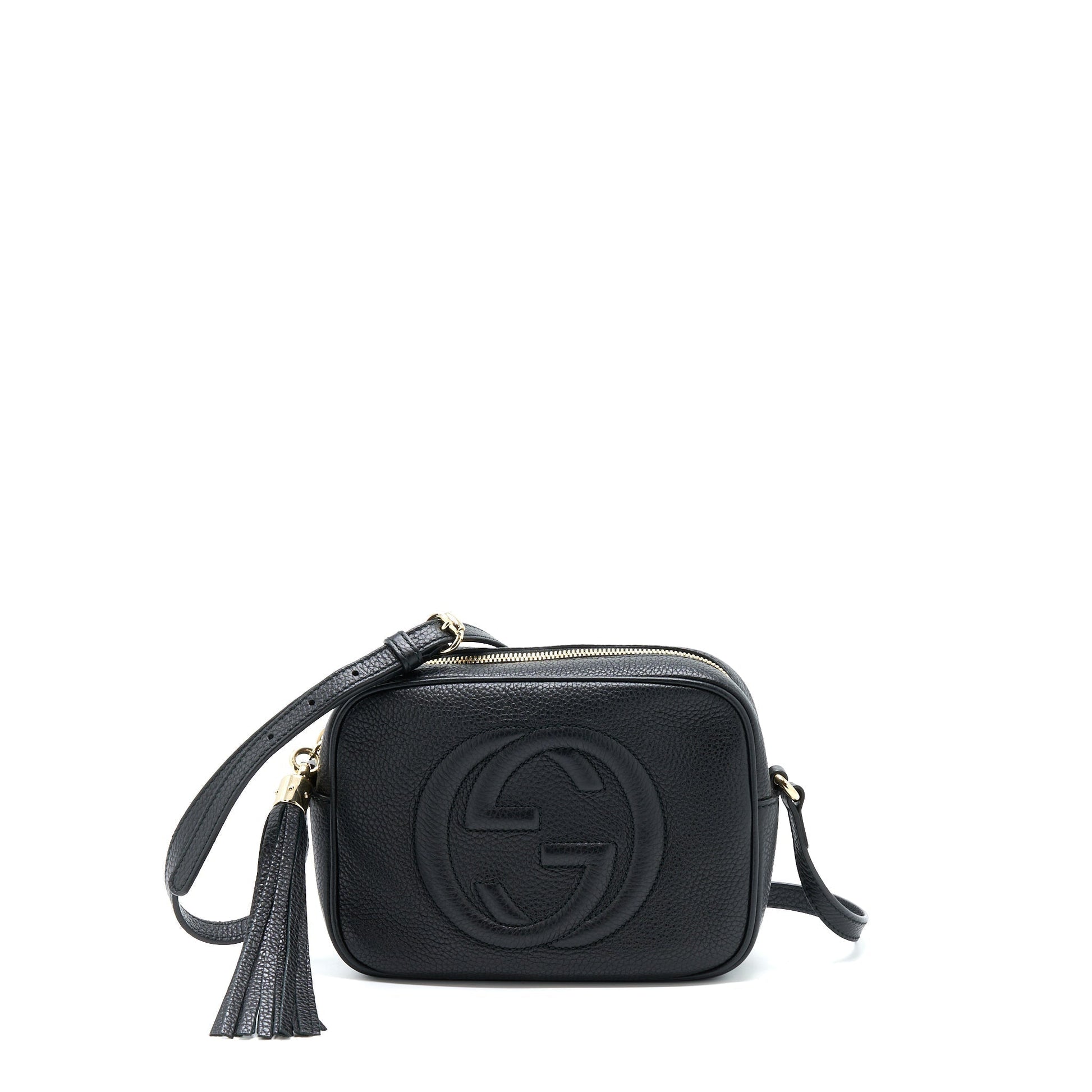 Gucci Soho Camera Disco Bag Calfskin Black Travel Bag