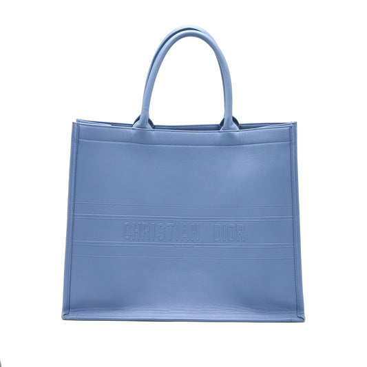 Dior Book Tote Light Handbag Blue Large Tote Bag