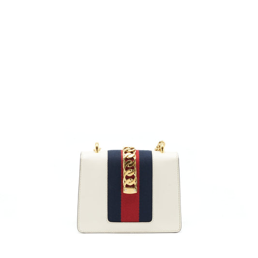 Gucci Sylvie Bag White Mini Travel Bag Ghw 1