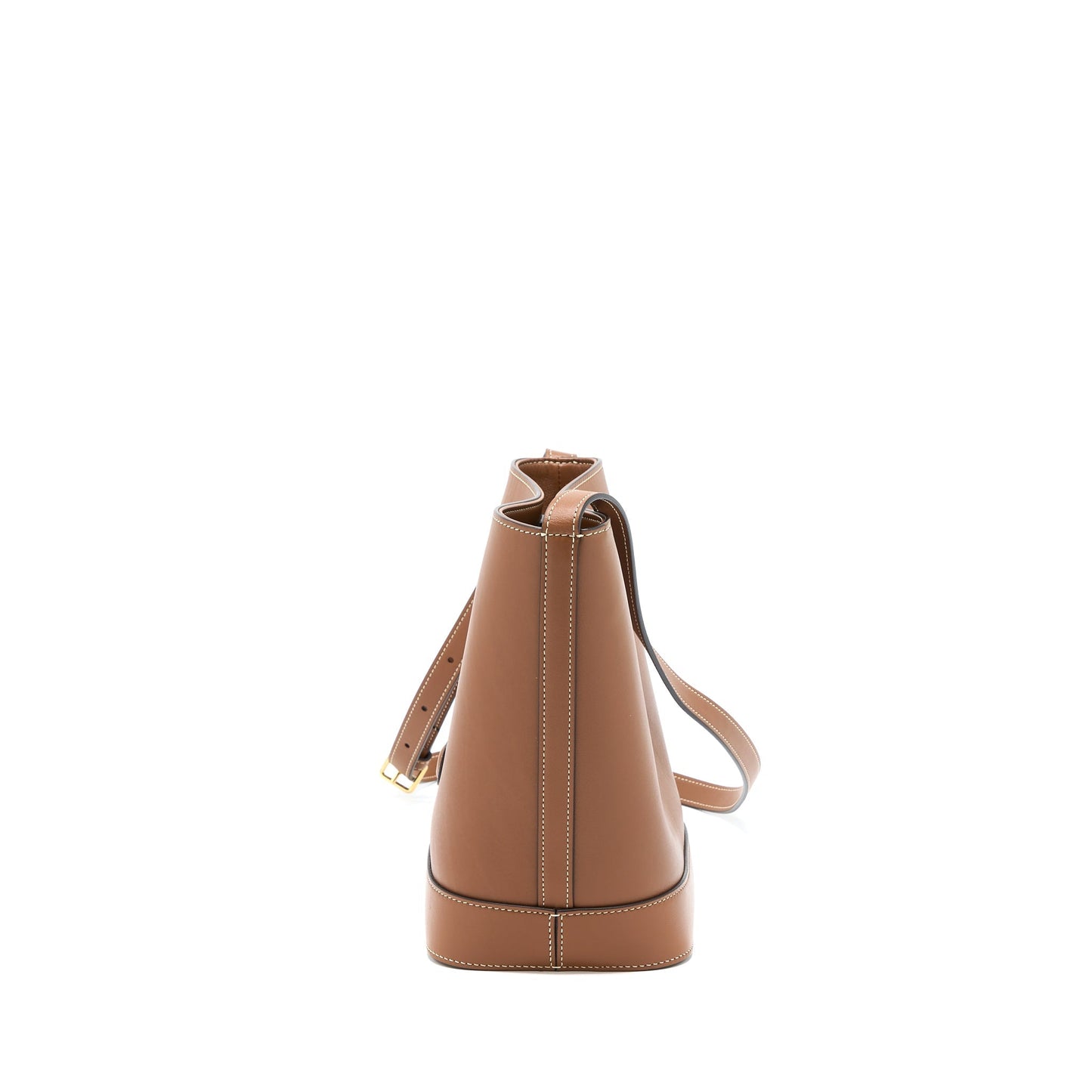 Celine Cuir Triomphe Calfskin Handbag Tan Small Bucket Bag