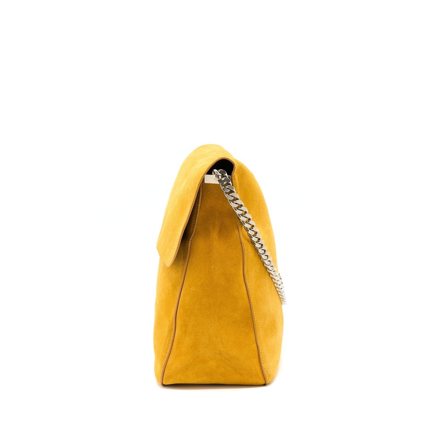 Celine Purse Mustard Yellow Handbag Suede Mini Travel Bag