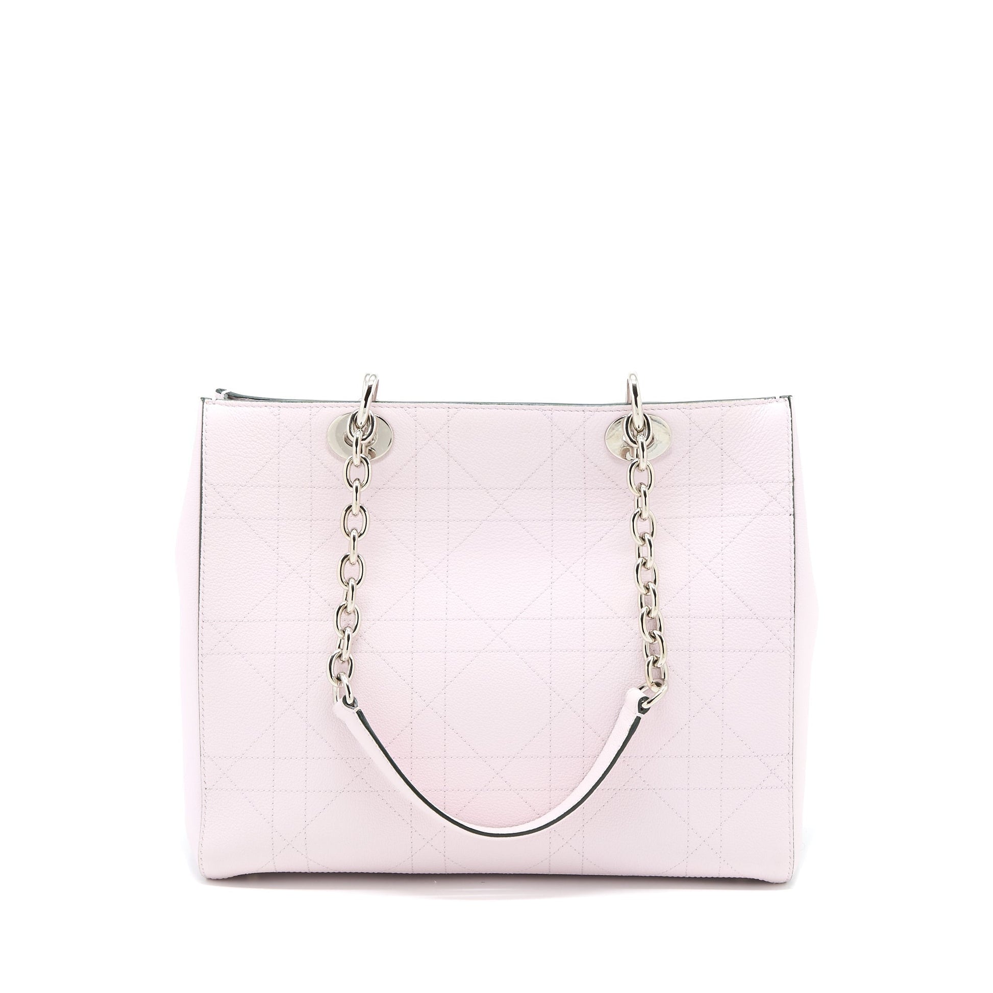 Dior Tote Purse Calfskin Light Handbag Pink Tote Bag