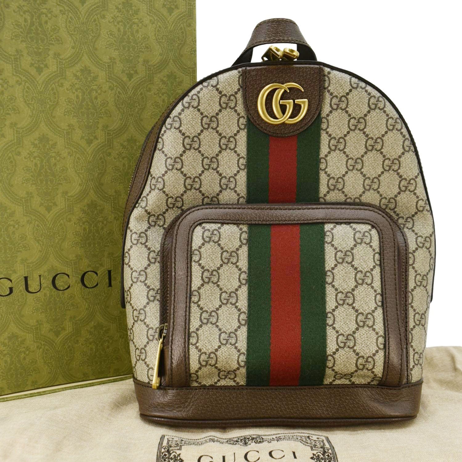 Gucci Ophidia Supreme Backpack Canvas Beige Backpack 547965