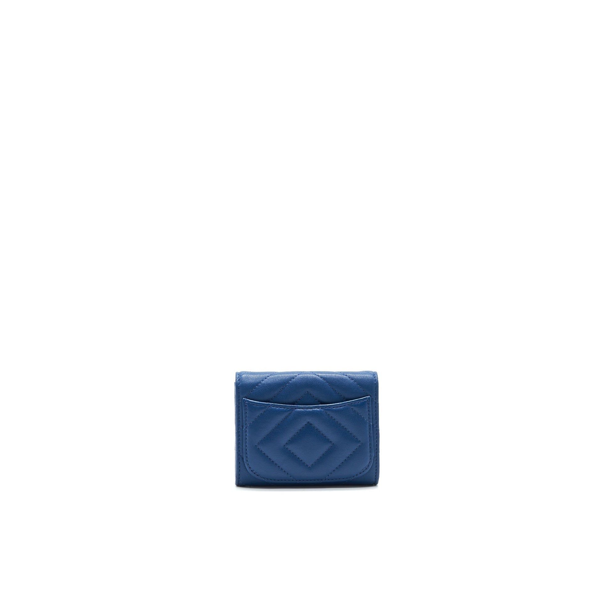 Chanel Chevron 2.55 reissue card Holder GHW Blue Grey Small Wallet Case