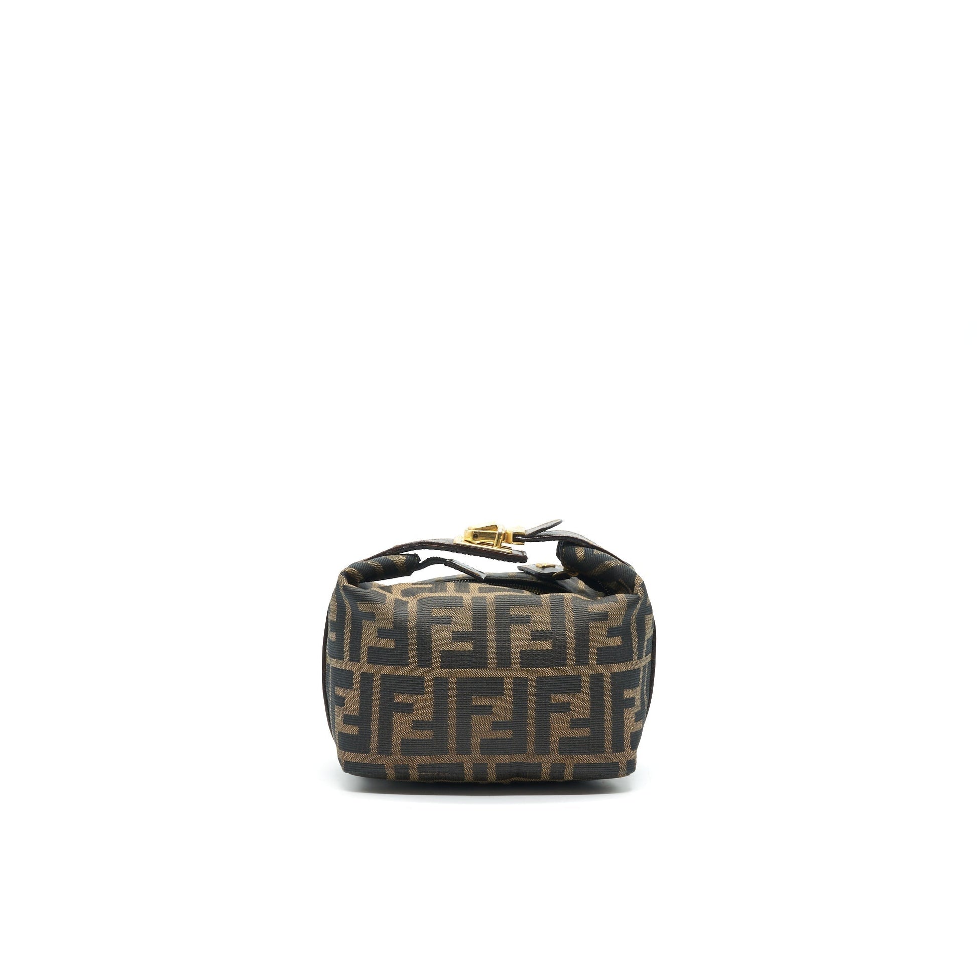 Fendi Zucca Cosmetic Purse Canvas Mini Travel Bag