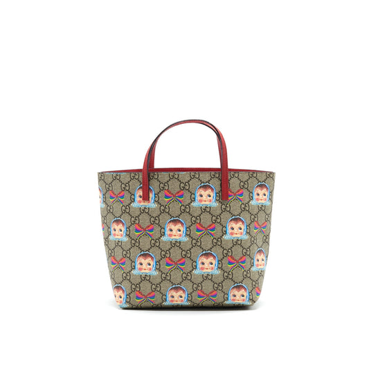 Gucci Children Dolls And Bows Tote Tote Bag