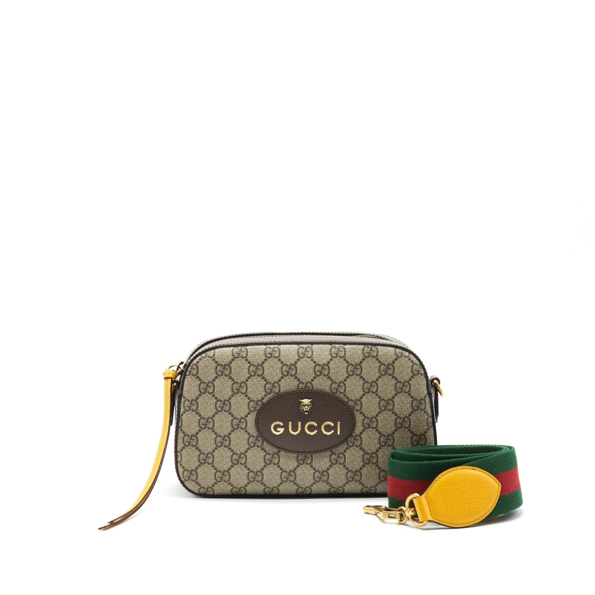 Gucci Supreme Crossbody Bag Brown