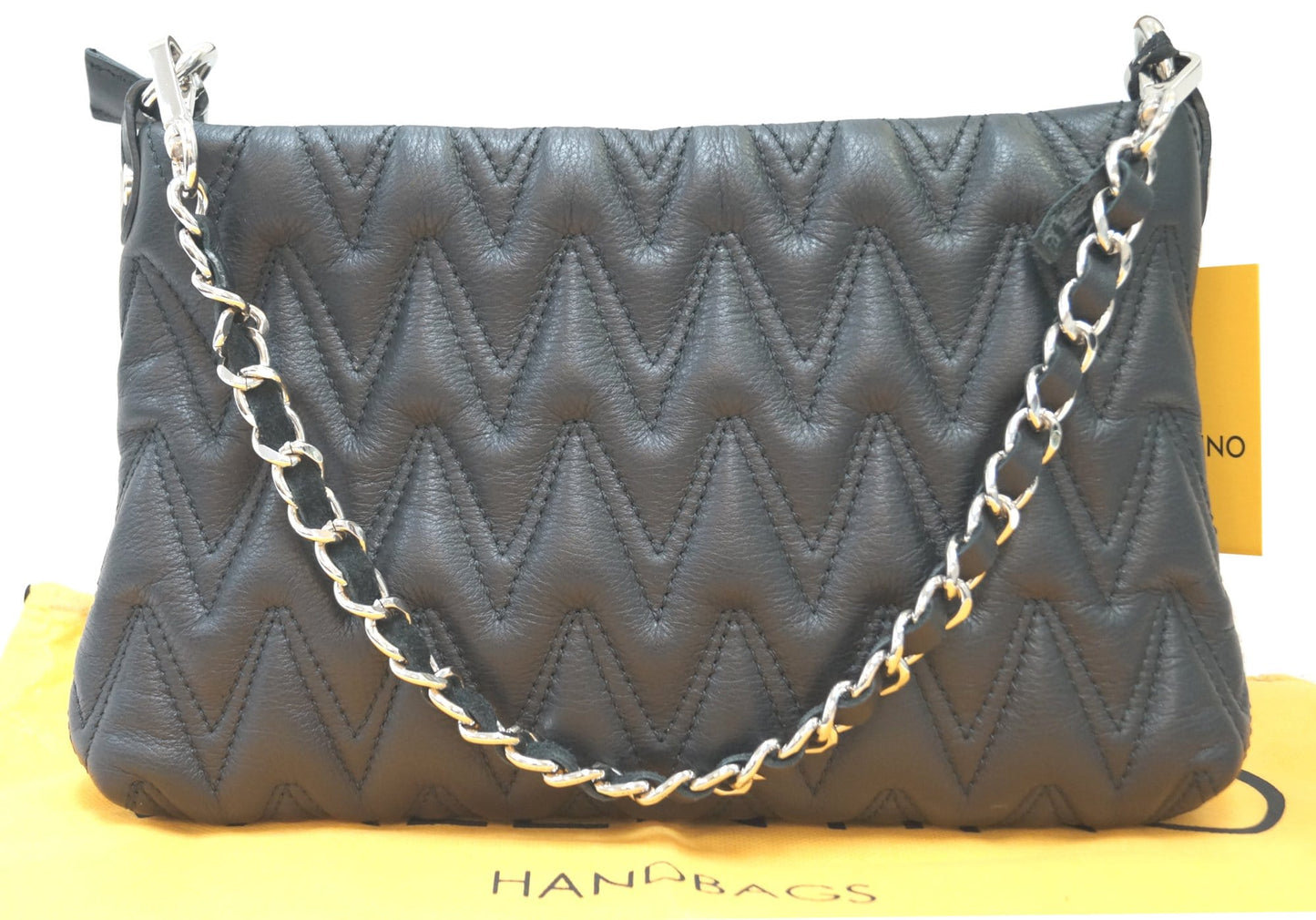 Valentino By Mario Vanille Studs Shoulder Bag Leather