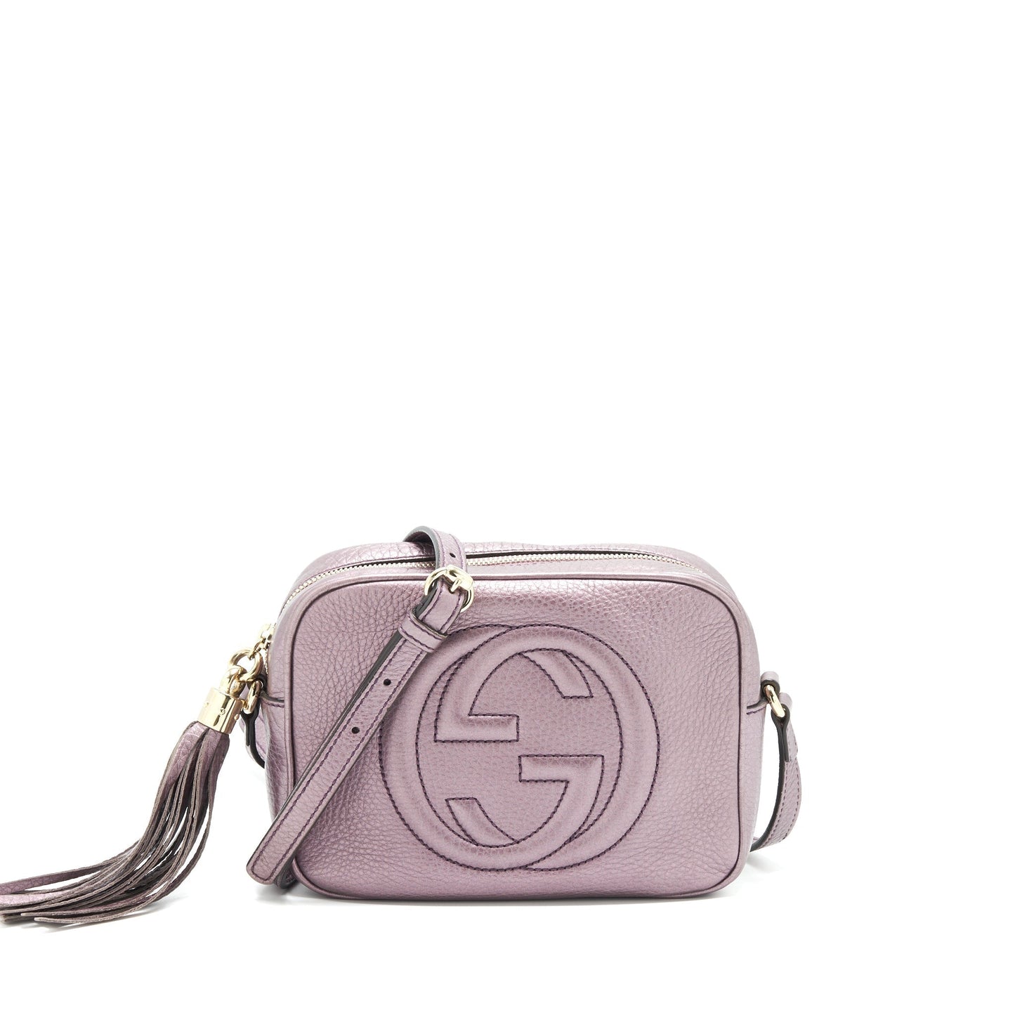 Gucci Disco Camera Bag Purple Silver Travel Bag