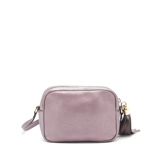 Gucci Disco Camera Bag Purple Silver Travel Bag