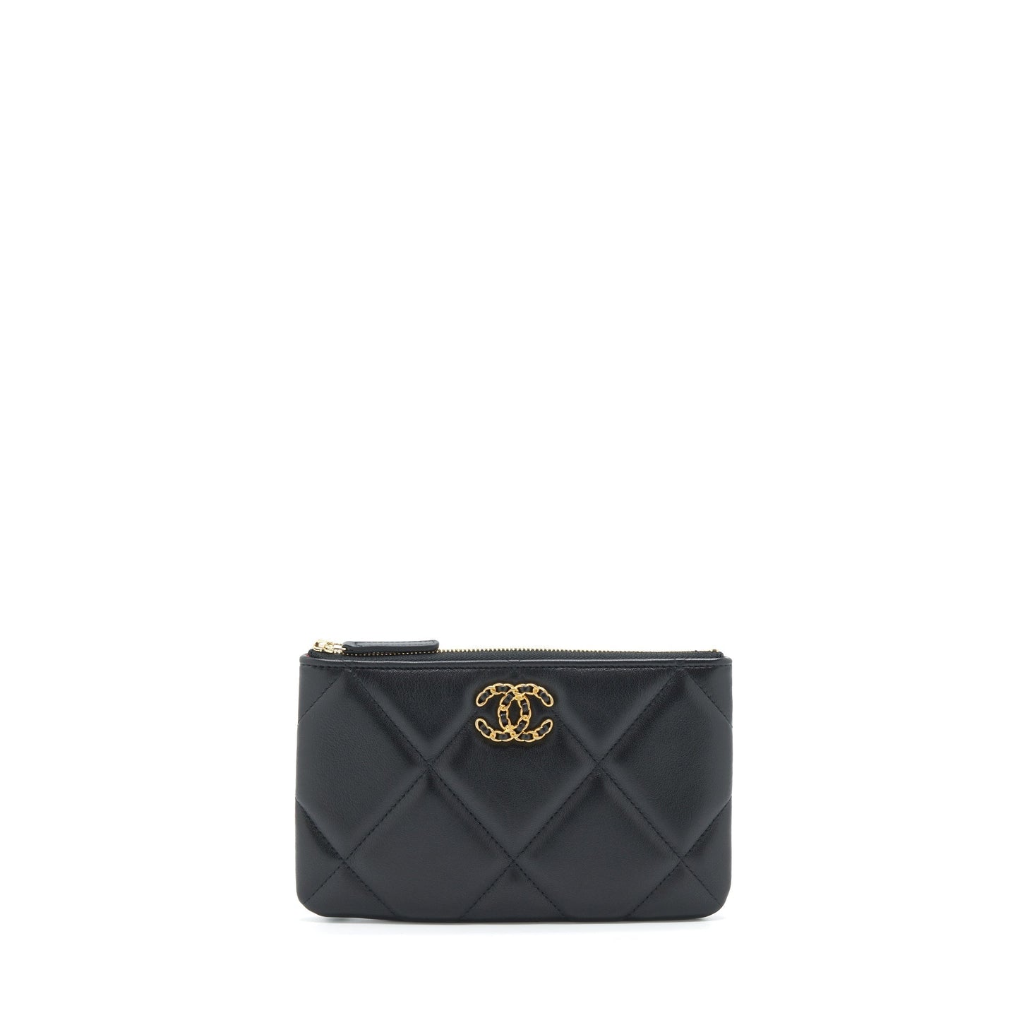 Chanel 19 Lambskin GHW Black Handbag