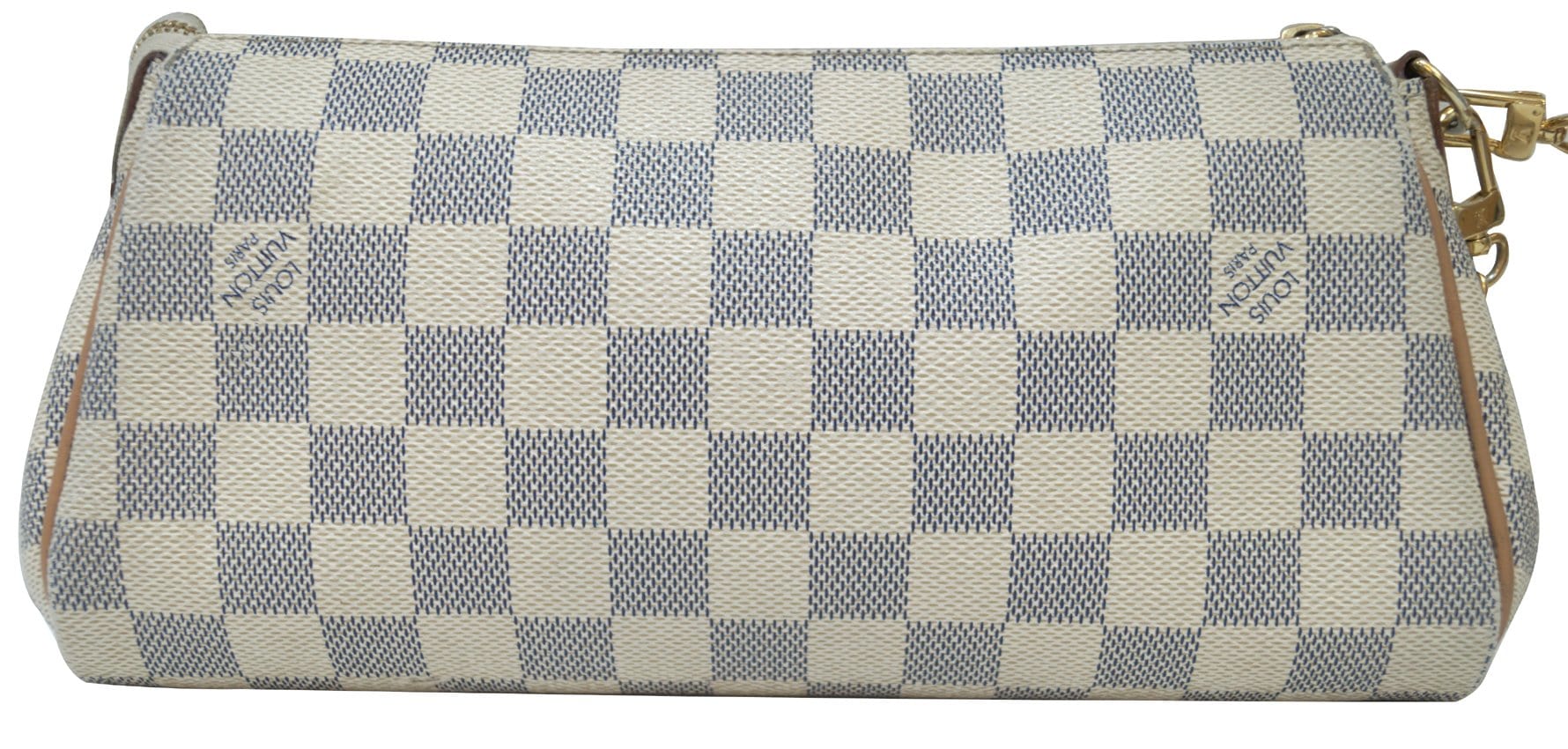 Louis Damier Azur Eva Clutch Messenger Crossbody Crossbody Bag