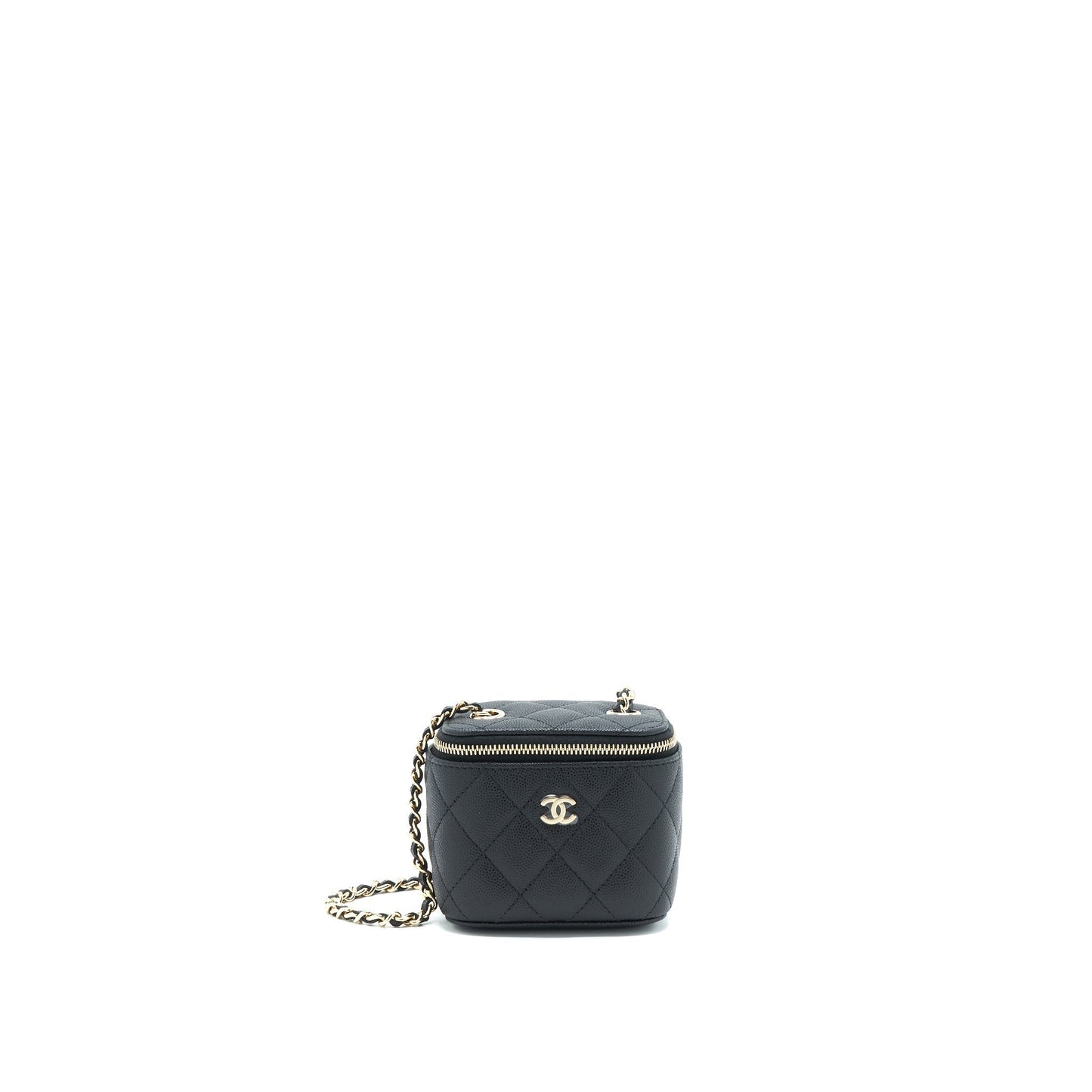 Chanel 22C Vanity Caviar LGHW Black Mini Bag