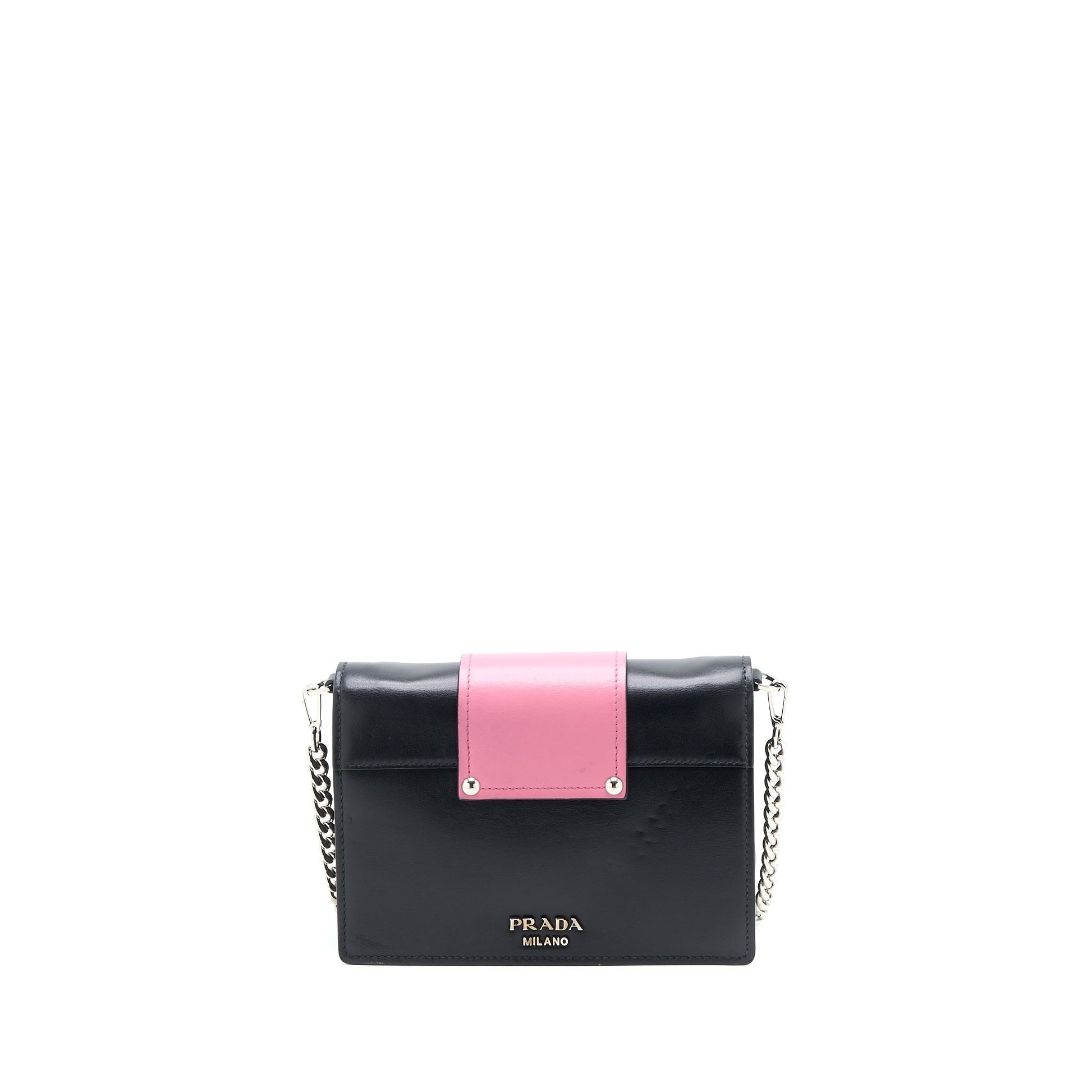 Prada Plex Ribbon Purse Crystal Calfskin Multicolour Handbag Travel Bag