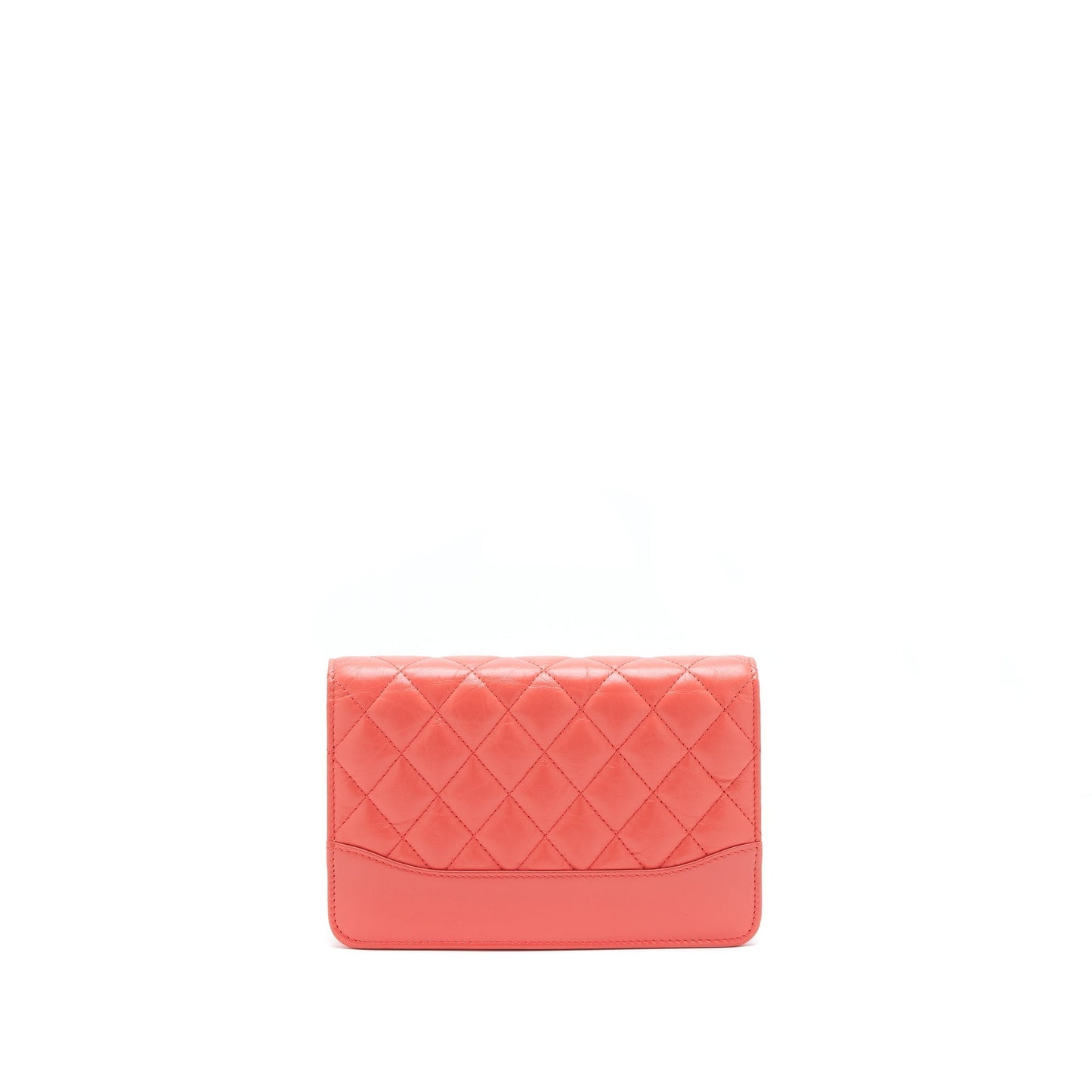 Chanel On Coral Double Colour Hardware Pink Wallet Case