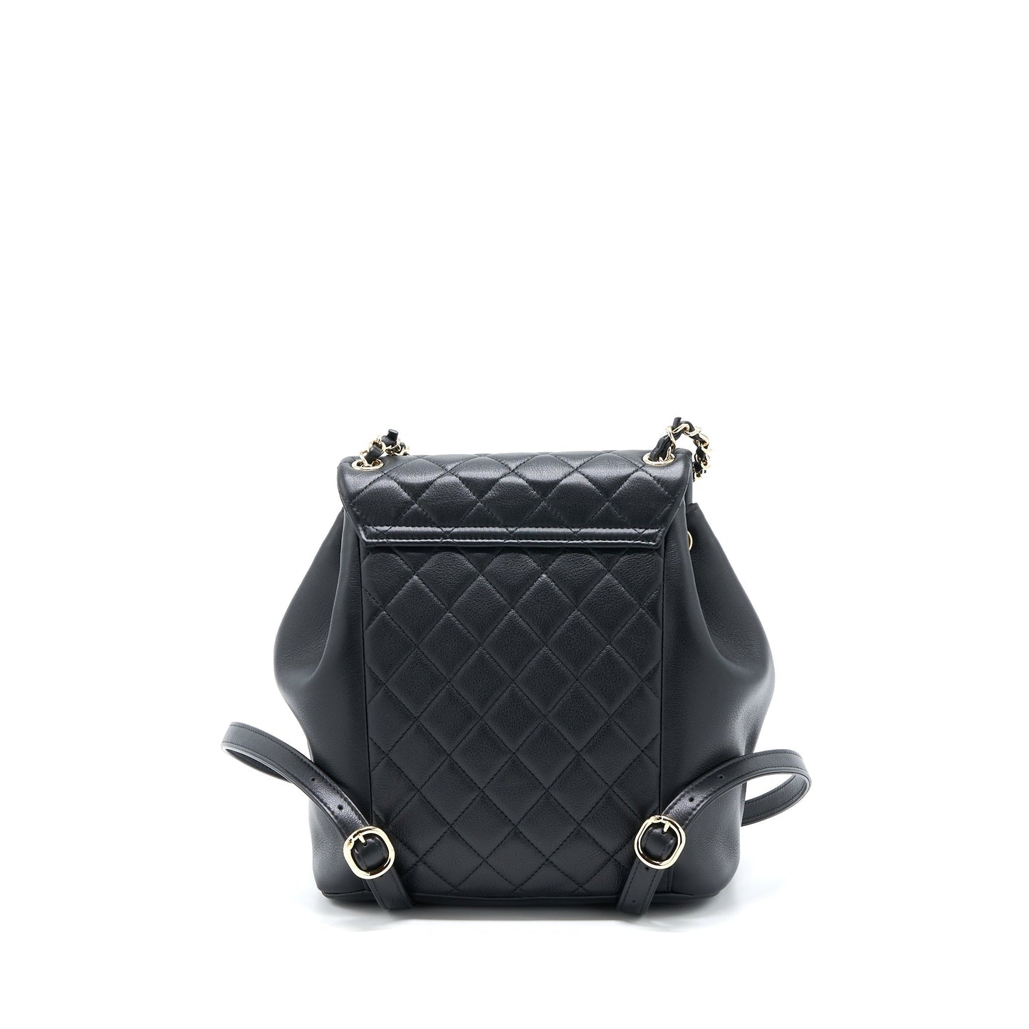 Chanel 23C Duma Backpack Calfskin LGHW Microchip Black Microchip 1
