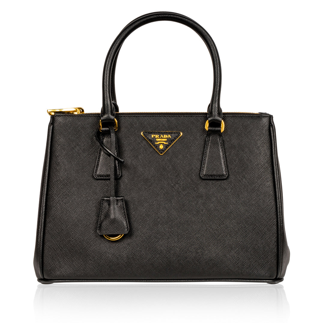 Prada Galleria Tote Bag Small Galleria Black Saffiano
