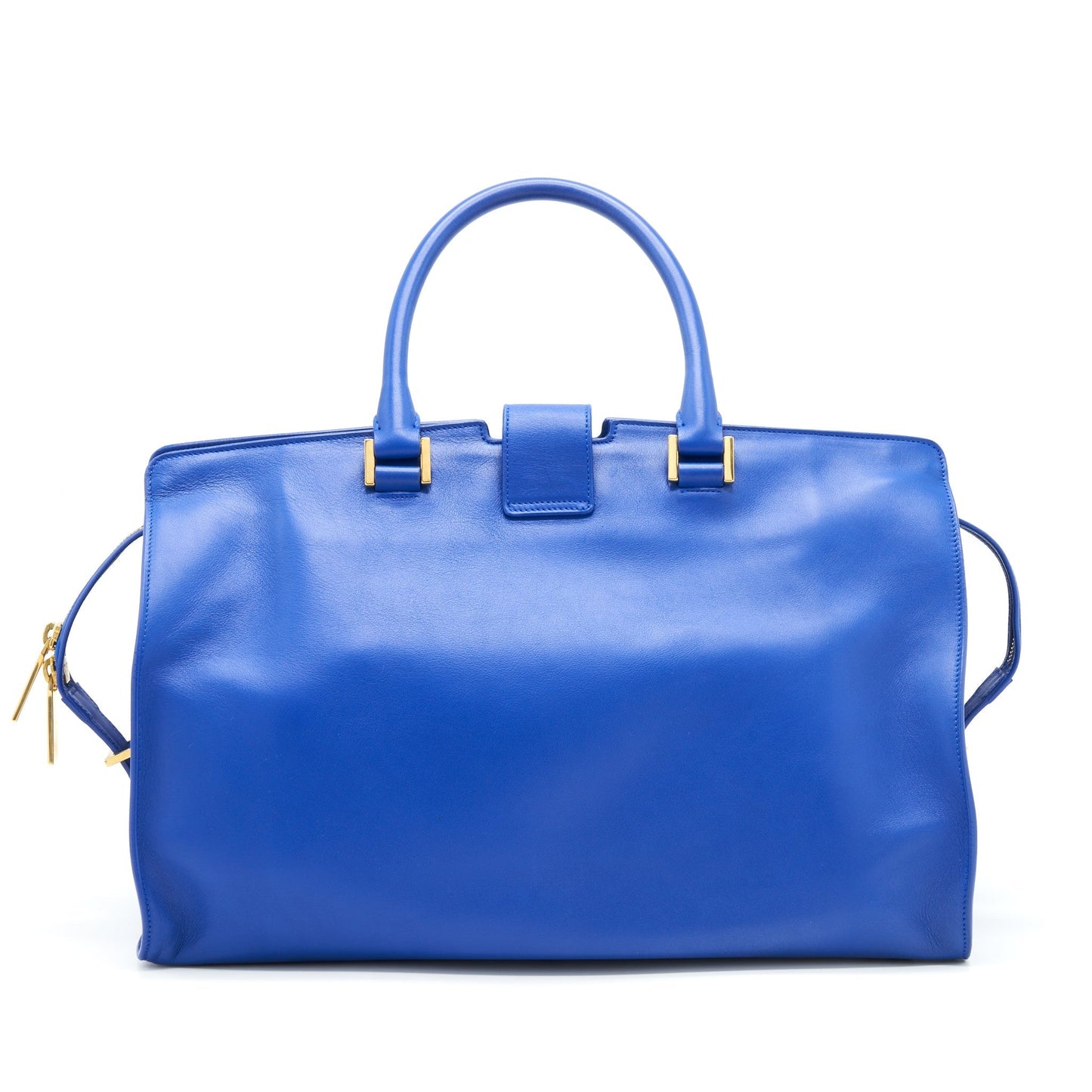 YSL Saint Laurent Cabas Chyc Tote Purse Blue Tote Bag