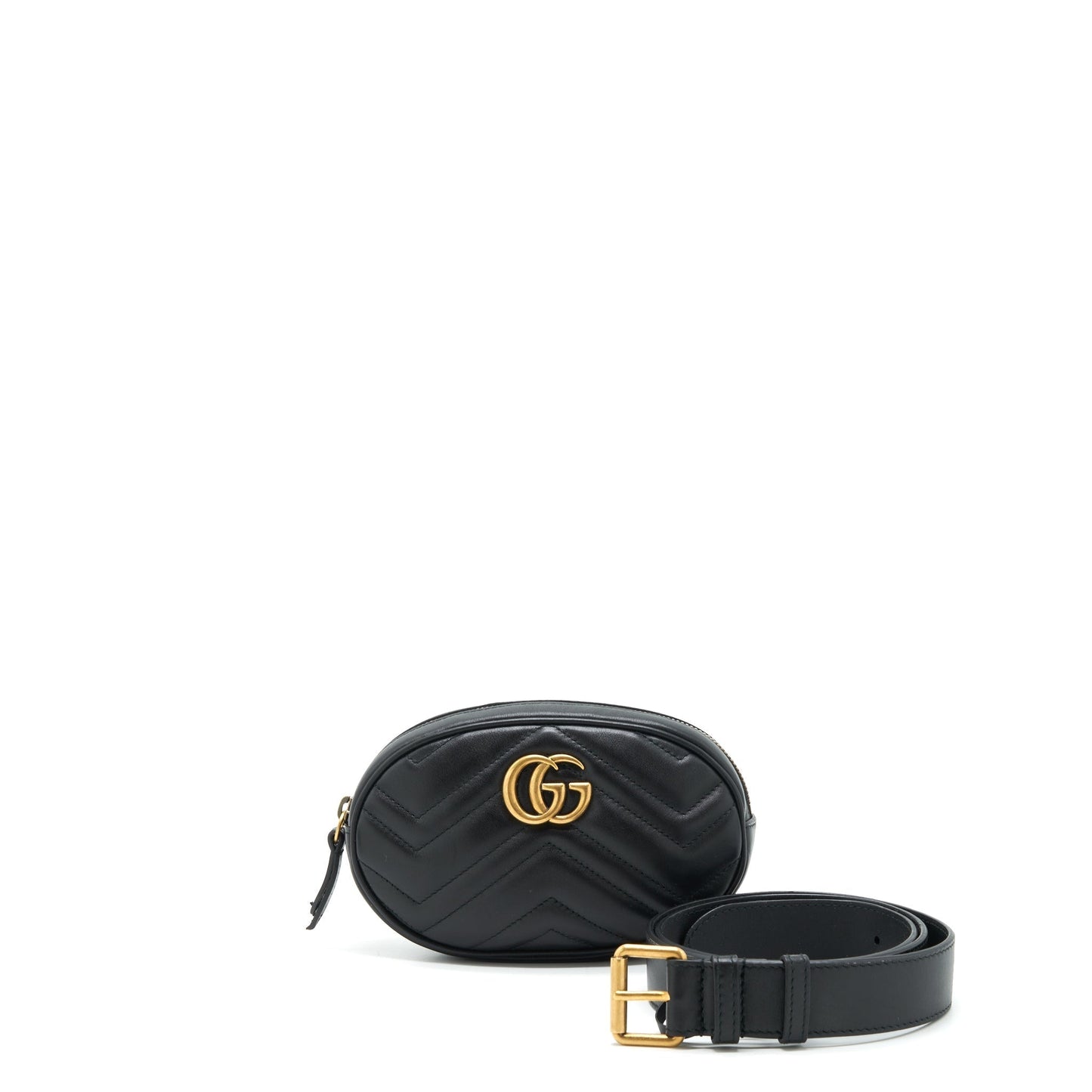 Gucci Marmont Belt Bag Matelasse Black Accessory