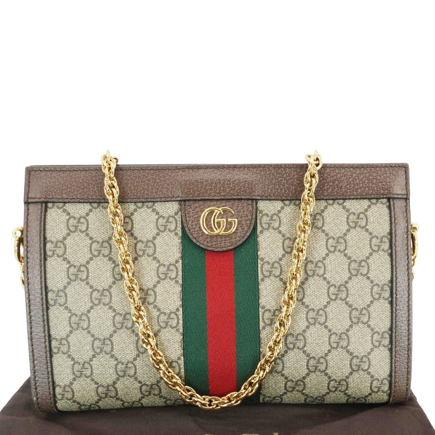 Gucci Ophidia Supreme Shoulder Bag Canvas Beige 6