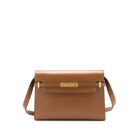 YSL Saint Laurent Manhattan Purse Box Brick Dark Ebene Shoulder Mini Shoulder Bag