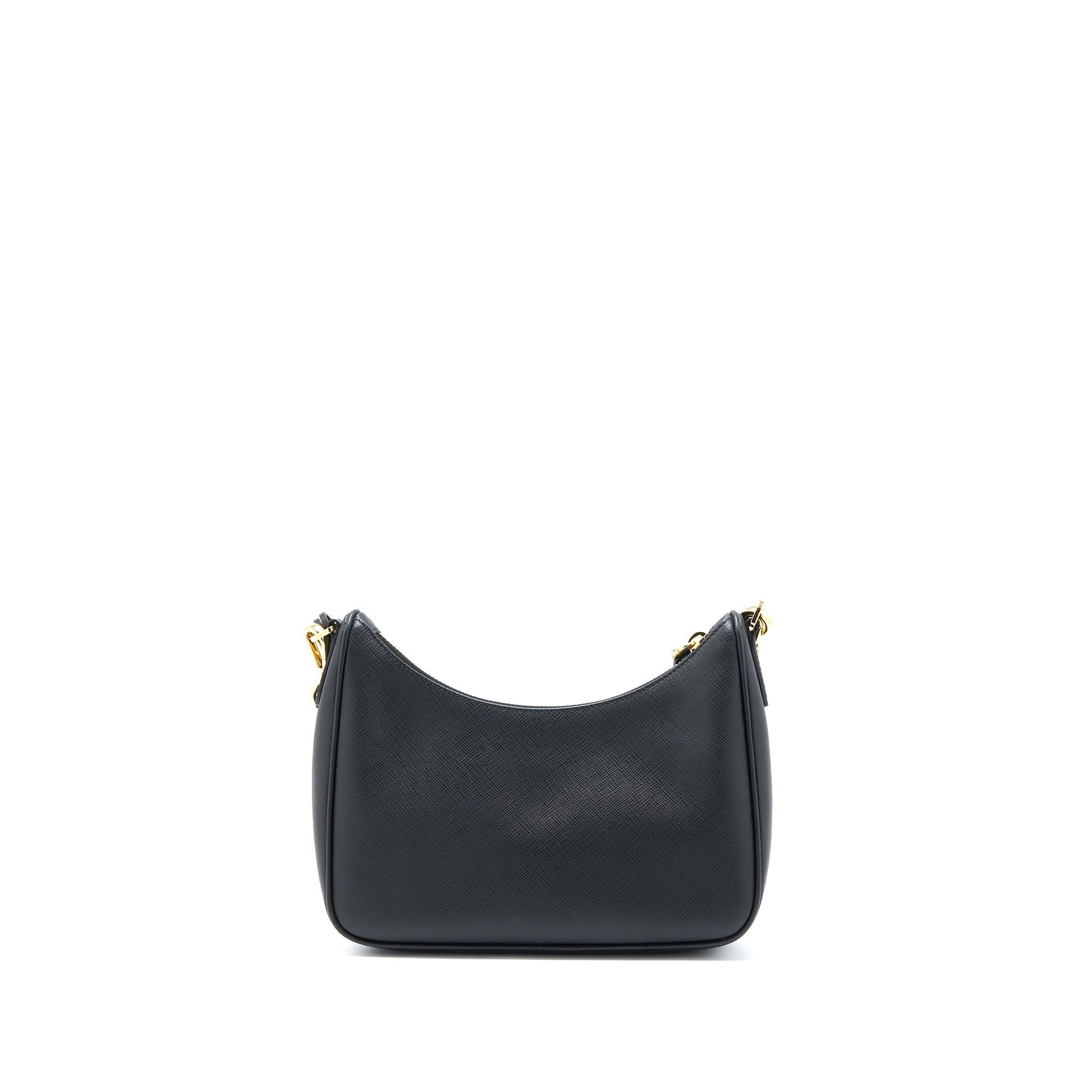 Prada Re Edition Saffiano Handbag Black Travel Bag