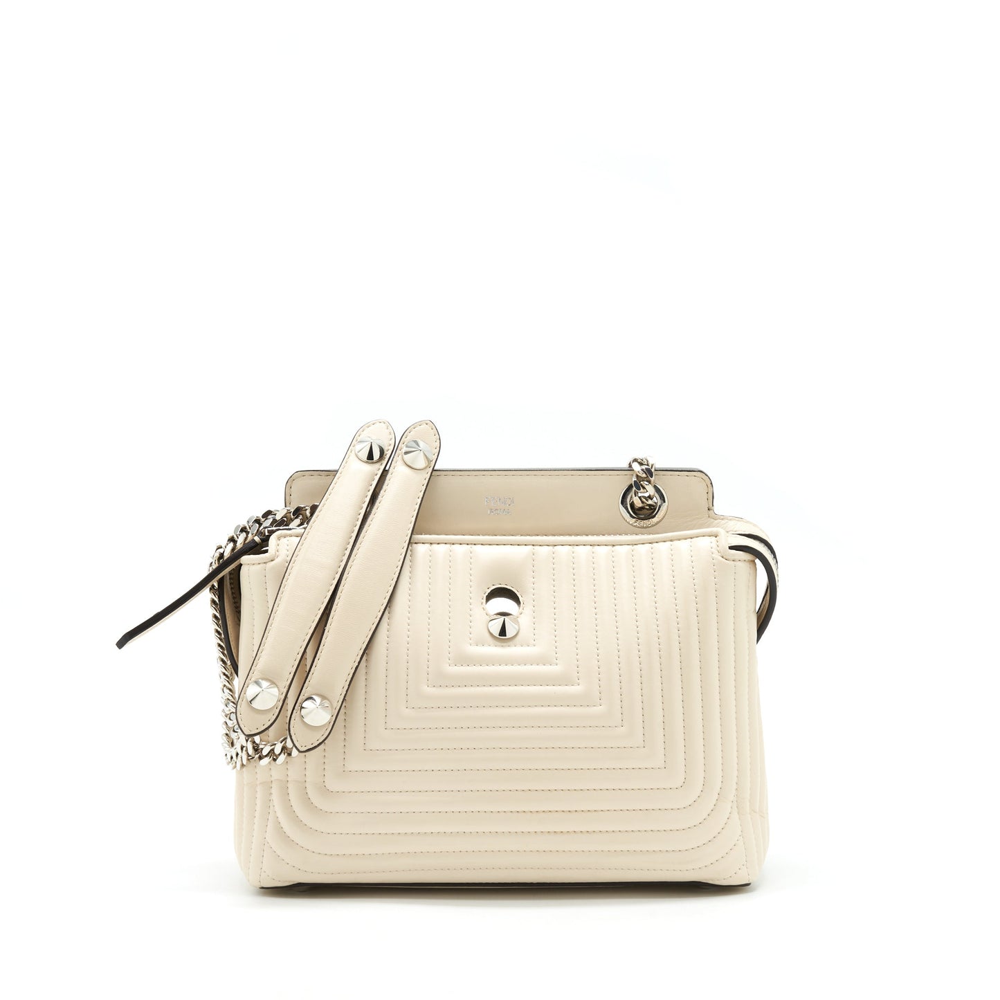 Fendi Dot Com Purse White Travel Bag