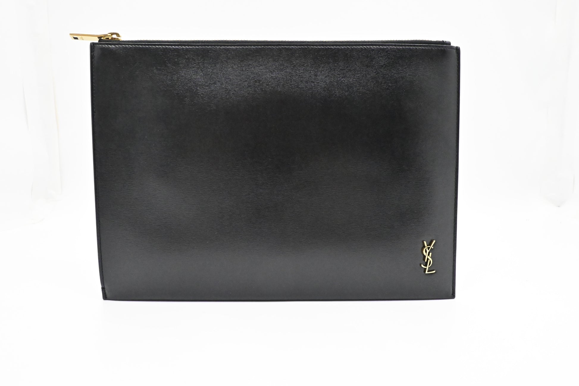 YSL Saint Laurent Clutch In Leather Monogram Clutch Bag