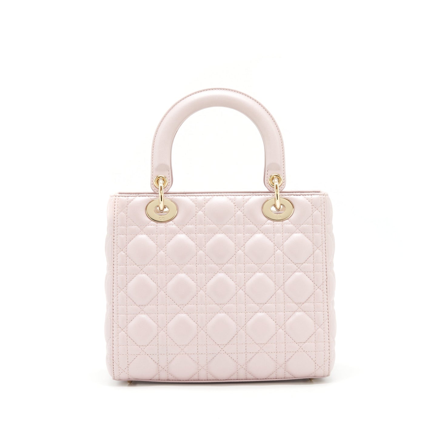 Dior Lady Lambskin Light Handbag Pink Travel Bag