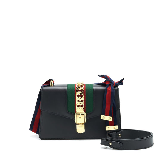 Gucci Sylvie Shoulder Bag Black Small Bag Black