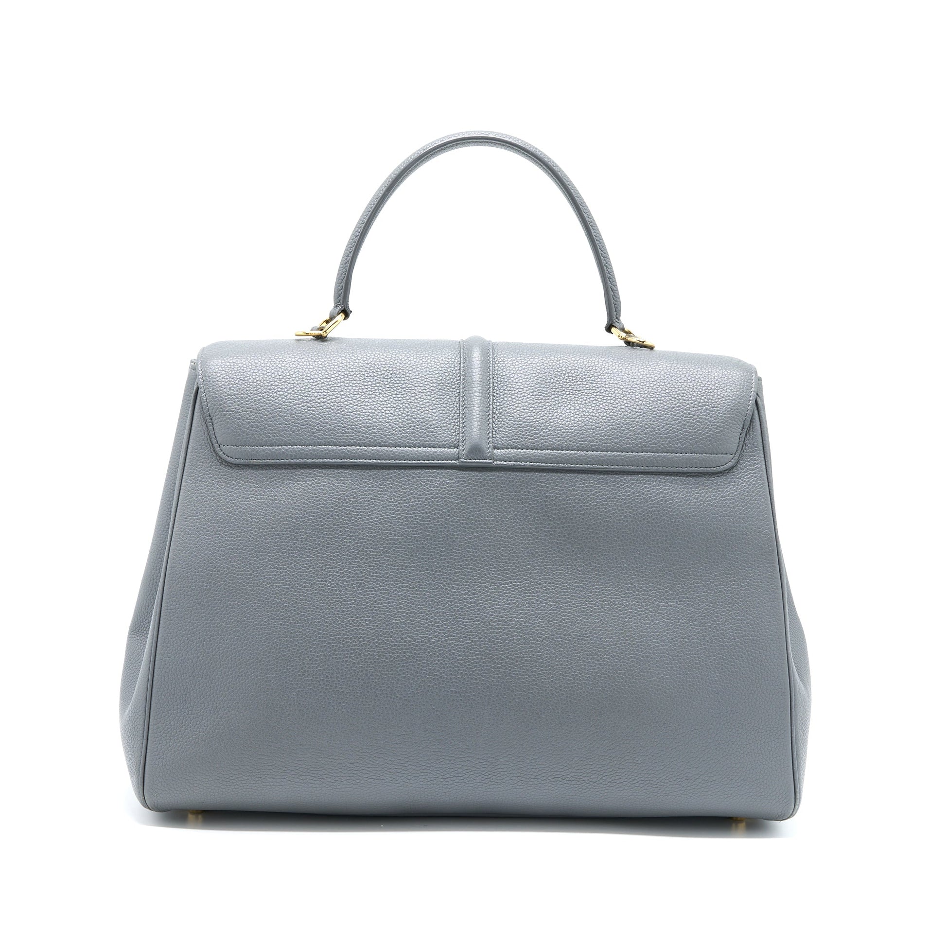 Celine Purse Grained Calfskin Grey Handbag Travel Bag