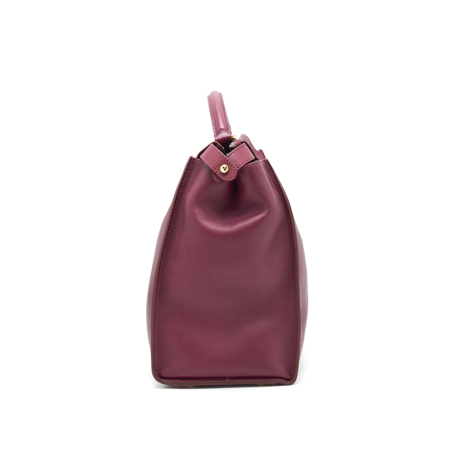 Fendi Peekaboo Tote Purse Dark Red Large Tote Bag