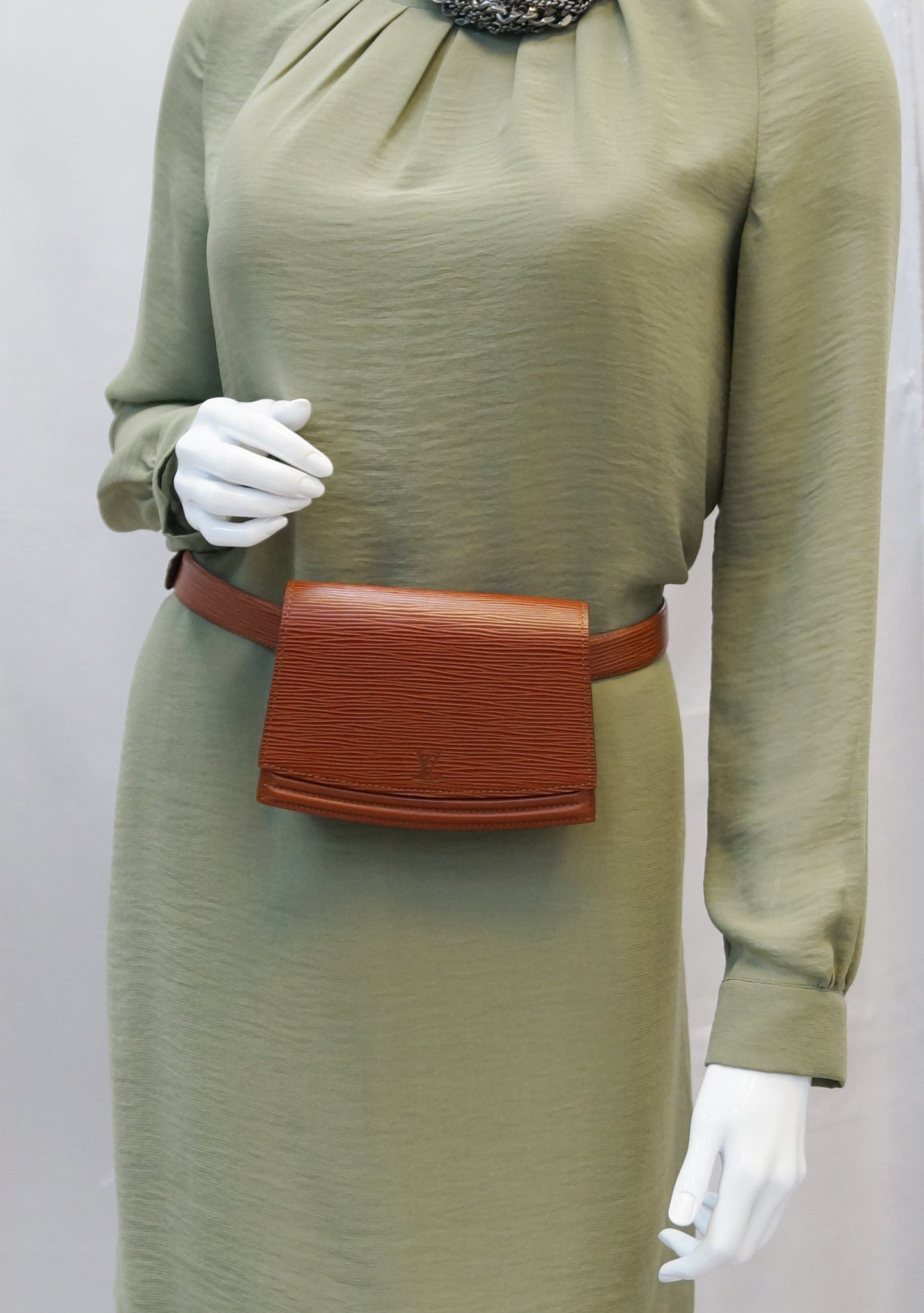 Louis Epi Pochette Ceinture Tilsitt Waist Bag Brown Crossbody Bag