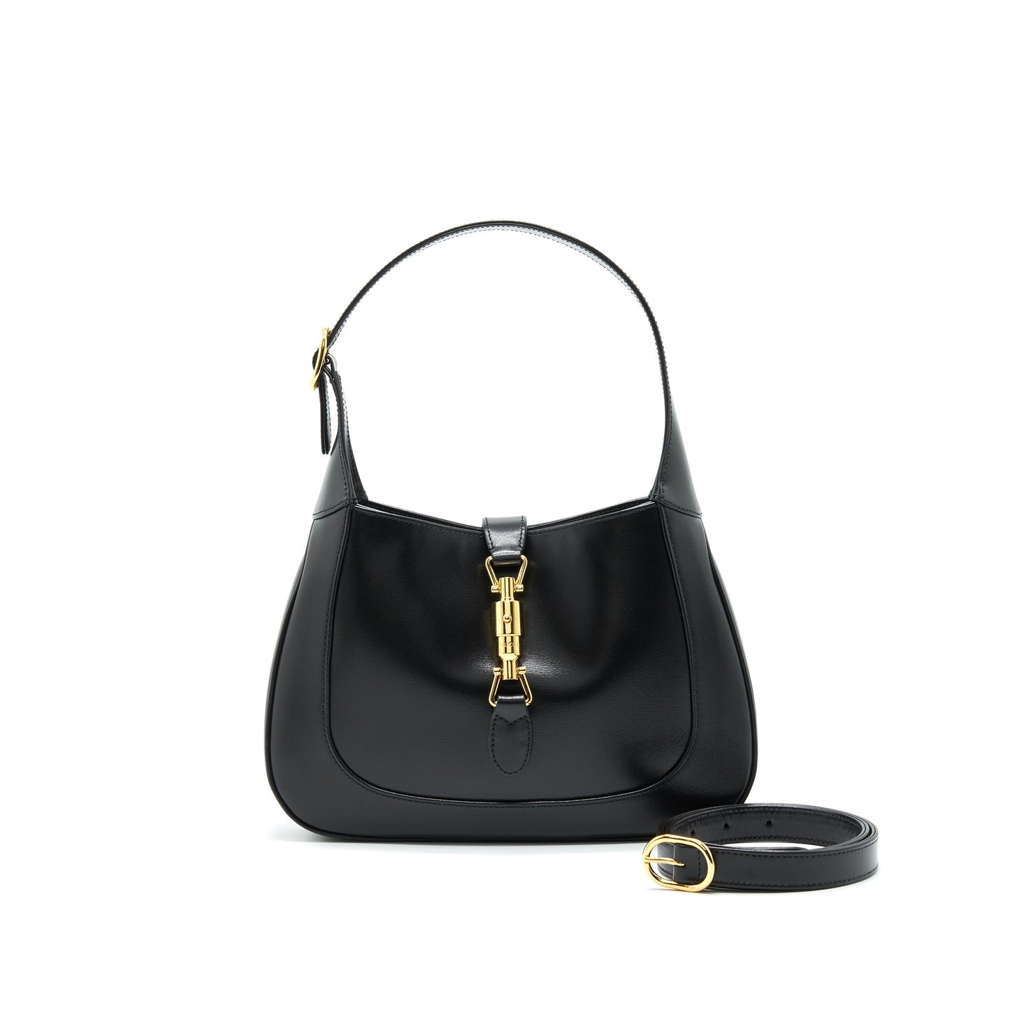 Gucci Jackie In Handbag Leather Black Travel Bag