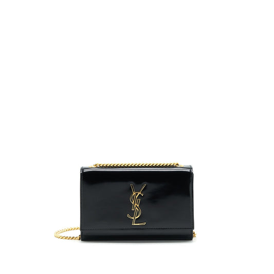 YSL Saint Laurent Saint Laurent Kate Purse Patent Travel Bag Black Flap