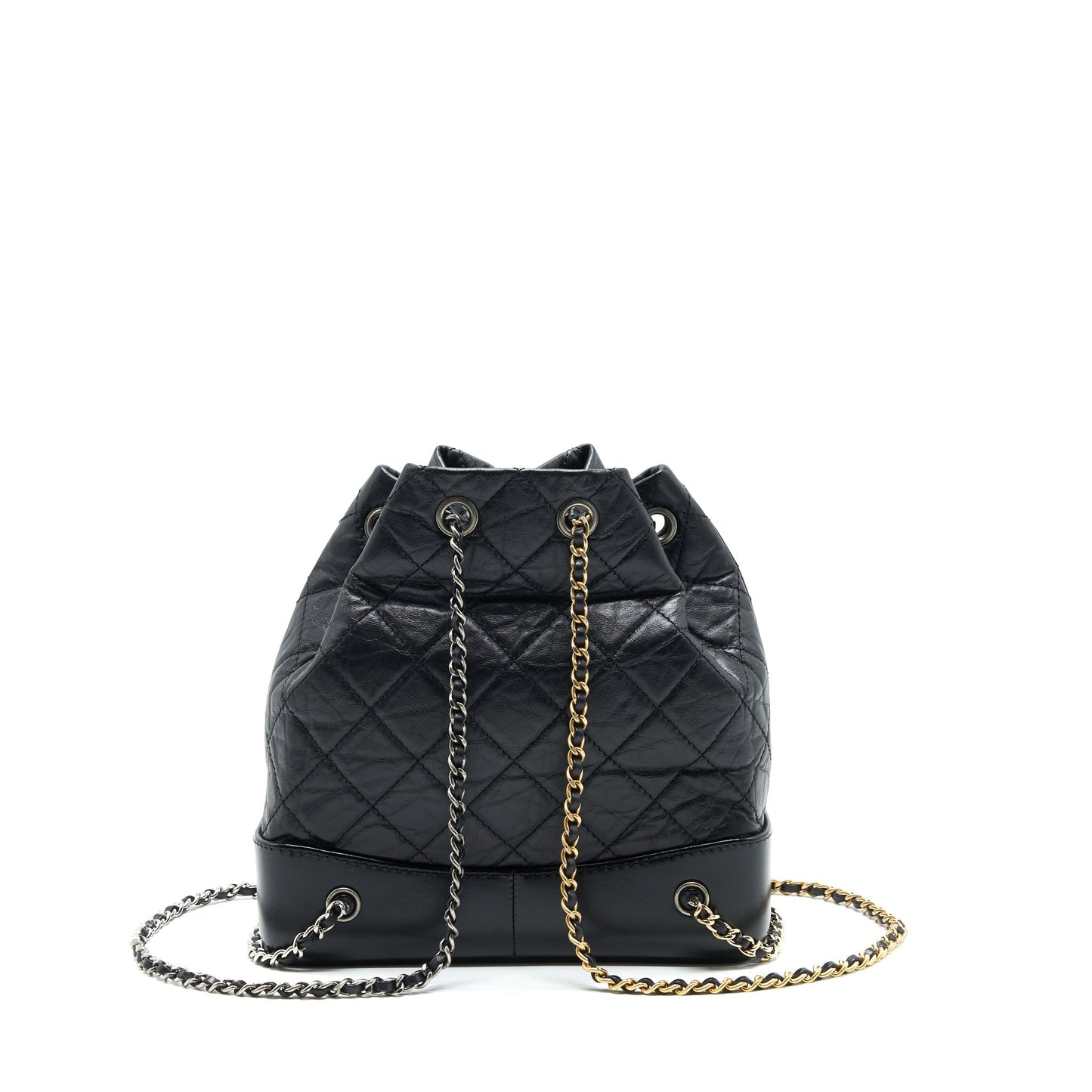 Chanel Gabrielle Backpack Double Colour Hardware Black Small