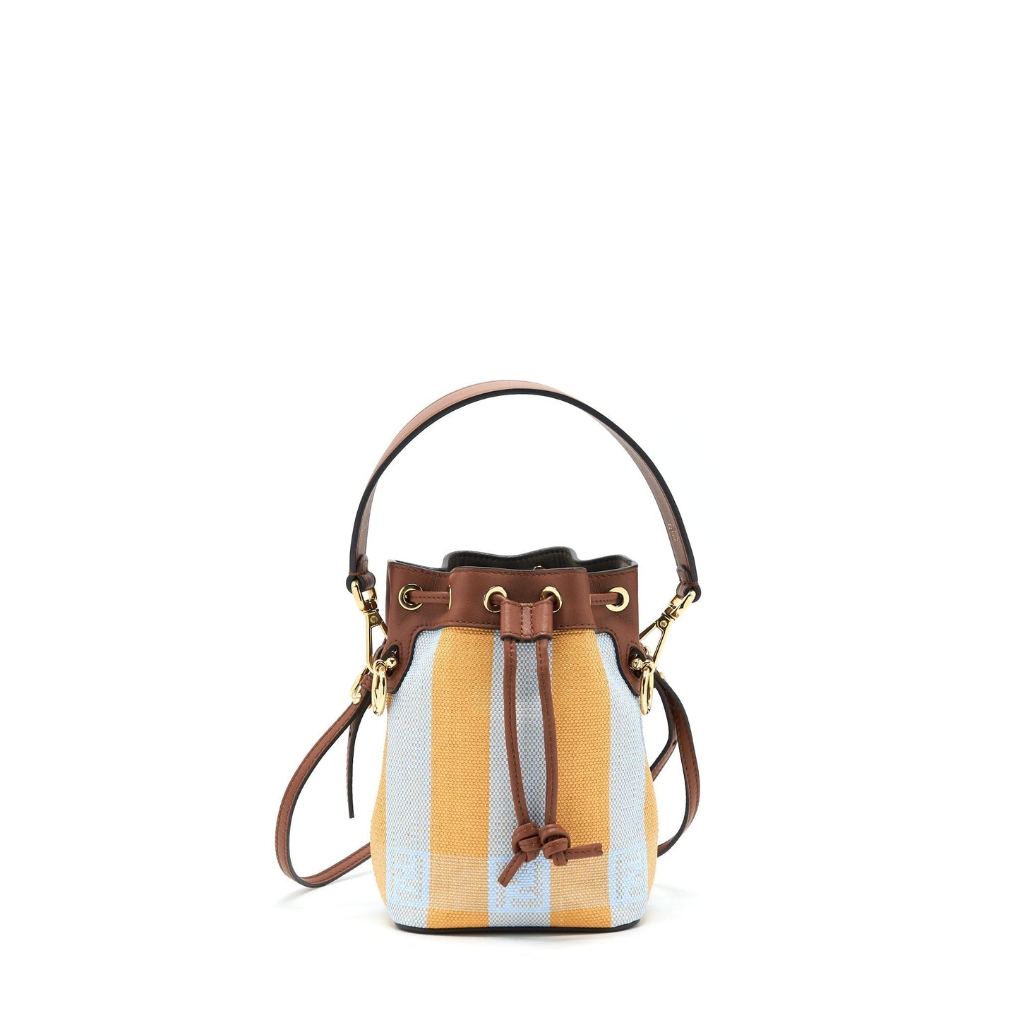 Fendi Mon Tresor Purse And Light Blue Yellow Mini Bucket Bag